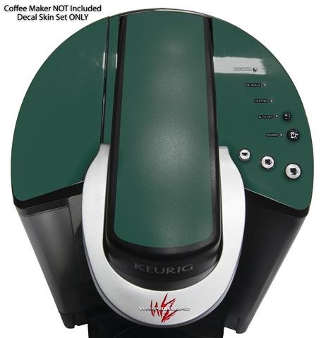 Premium Decal Style Vinyl Skin for Keurig K40 Elite Coffee Maker - Hunter Green Solid Collection | Protective Cover & Custom Design | Perfect for Home & Office Coffee Stations (Coffee Maker Not Included)