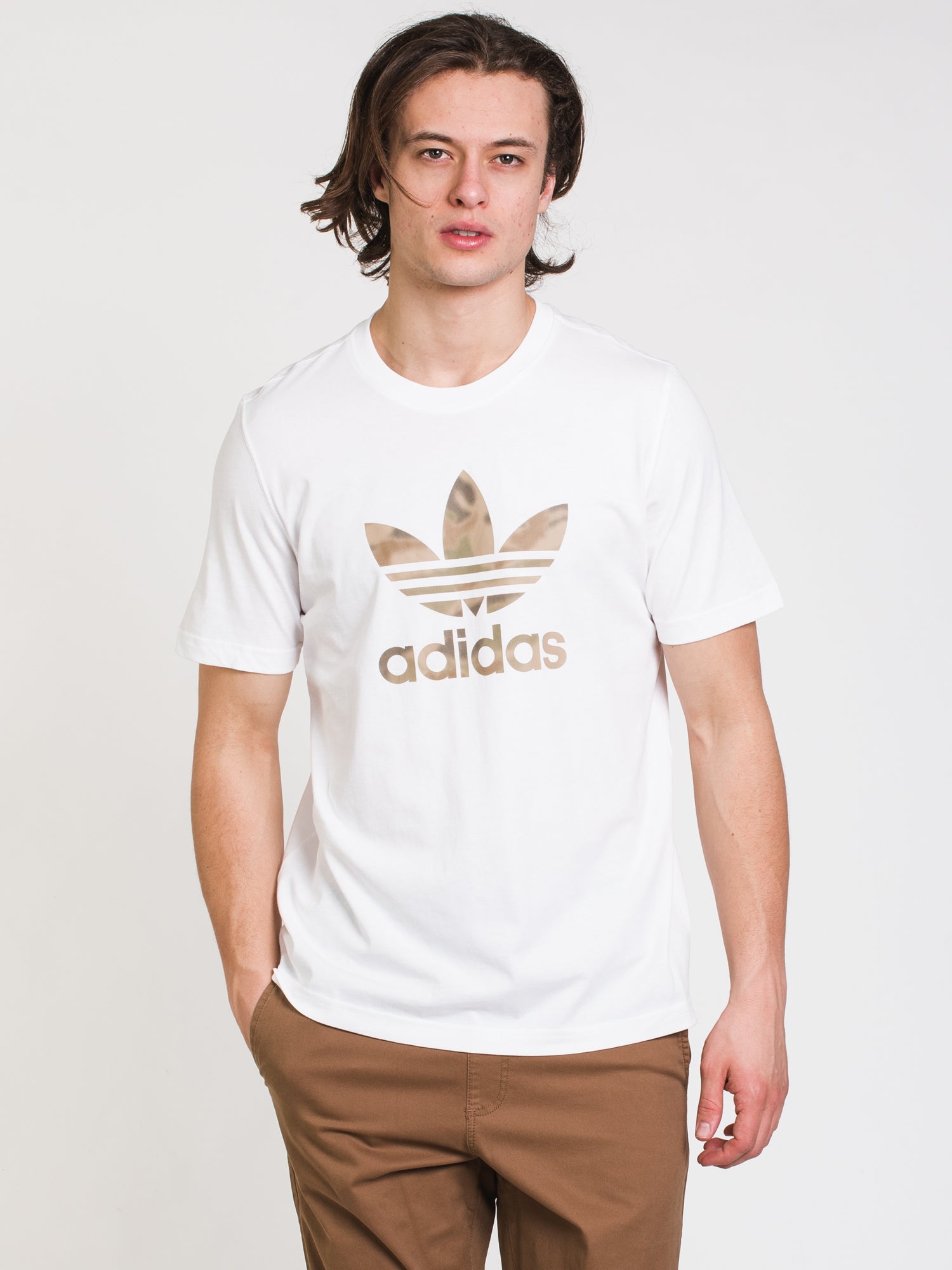 Adidas Camo Infill Short Sleeve T-Shirt for Men - Lightweight Casual Tee for Gym, Running & Everyday Wear - Clearance Sale