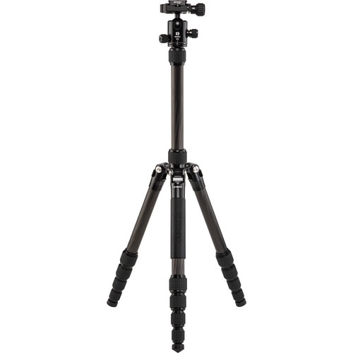 Benro Tripster Travel Tripod - Carbon Fiber Camera Tripod for DSLR & Mirrorless (1 Series, Black) | Compact & Lightweight for Travel, Hiking & Outdoor Photography