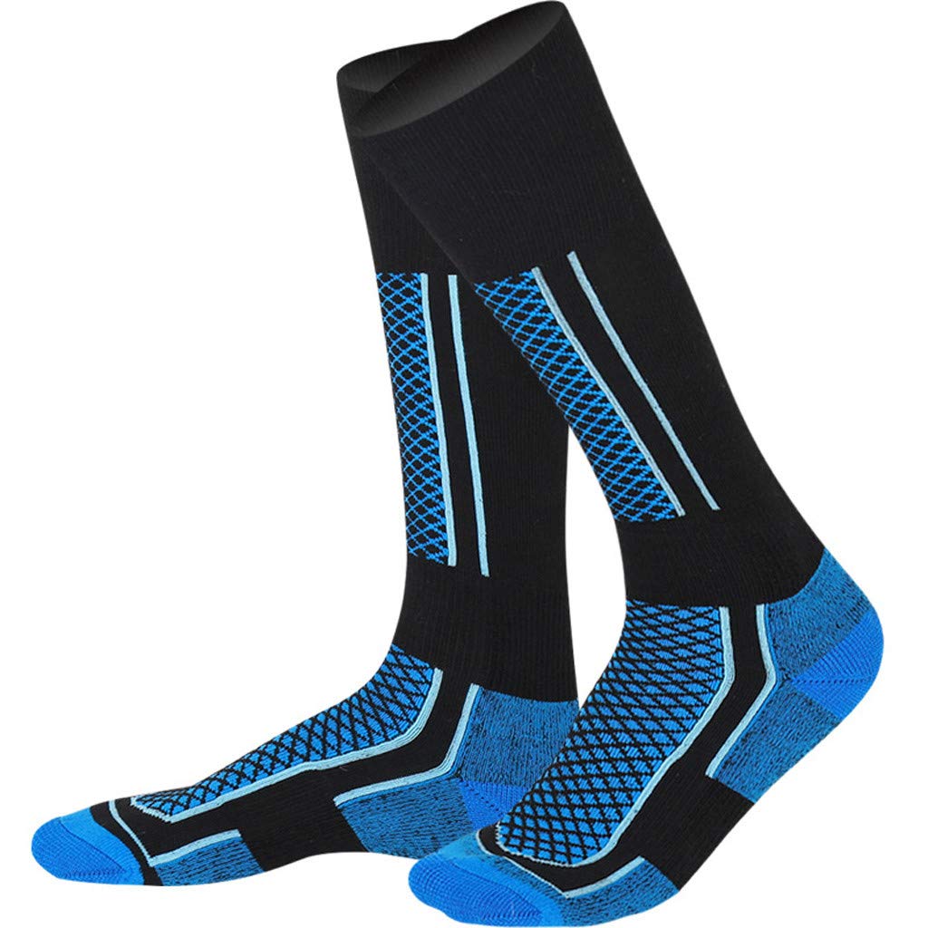 Kids' Thermal Ski Socks - Winter Snow Sports Compression Socks for Boys & Girls - Thick Knee High Warm Socks for Skiing, Snowboarding & Outdoor Activities