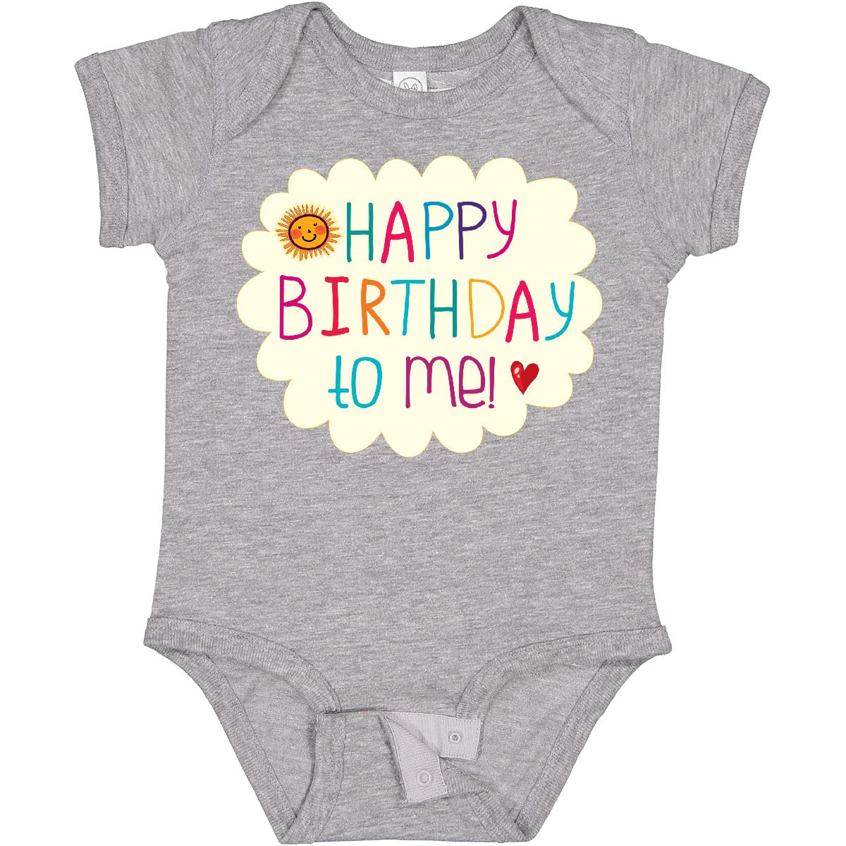 Inktastic Happy Birthday To Me Baby Bodysuit - Cute Birthday Outfit for Infants & Toddlers - Perfect for 1st Birthday Parties, Photo Shoots & Special Celebrations