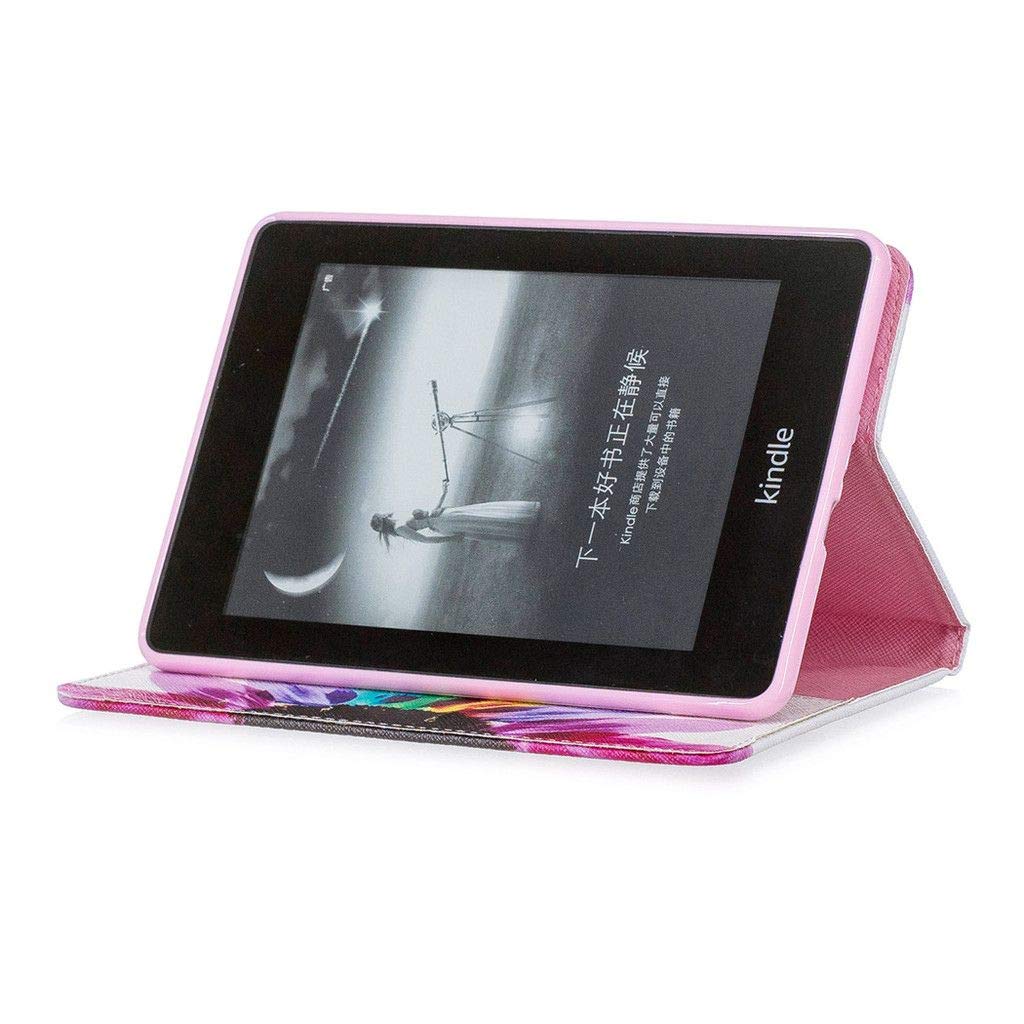 Premium PU Leather Flip Cover Case for Amazon Kindle Paperwhite 4 (2018) - Soft Silicone Kickstand with Wallet Card Pockets, Protective Shell (A03) | Perfect for Reading, Traveling, and Everyday Use