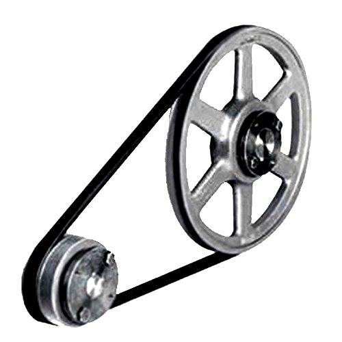 Fantech DP-30-DX 30-Inch Industrial Motor Fan Pulley with Bushing & Belts | HVAC System Replacement Part for Commercial Ventilation & Air Circulation