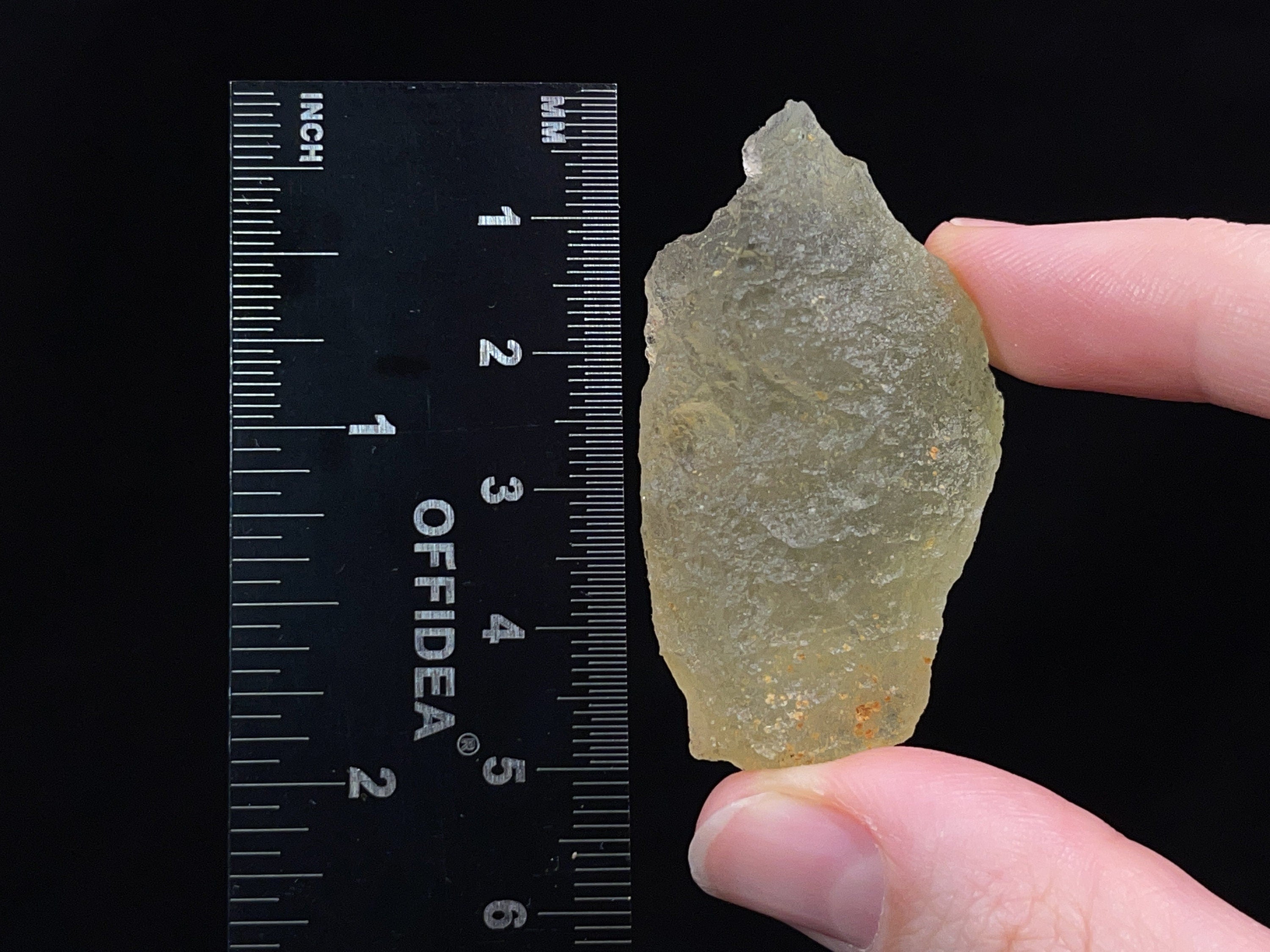 Authentic Libyan Desert Glass Raw Crystal - Rare 2A Grade 21.1g - Metaphysical Healing Stones for Meditation & Energy Work - Genuine Natural Gemstone for Jewelry Making & Spiritual Collection