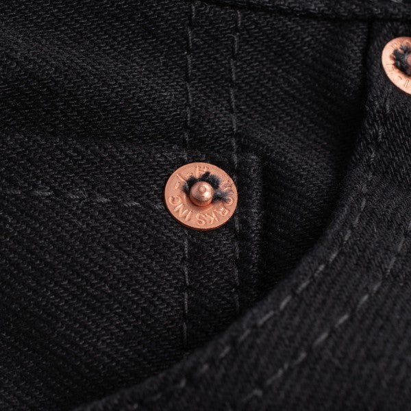 Iron Heart IH-555s 14oz Selvedge Denim Jeans - Super Slim Cut in Black (142 BB) | Premium Raw Denim for Men | Perfect for Urban Wear & Motorcycle Riding
