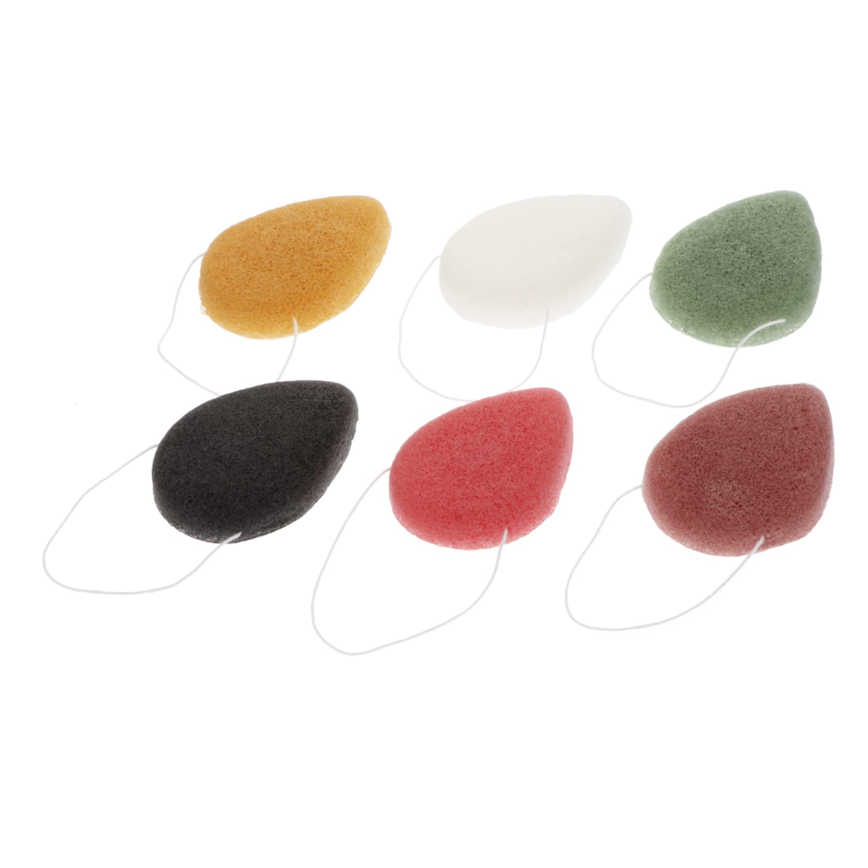 FOMIYES 6-Pack Natural Facial Cleansing Sponges - Gentle Exfoliating & Makeup Removing Face Sponges for Daily Skincare Routine | Perfect for Sensitive Skin & Travel Beauty Essentials