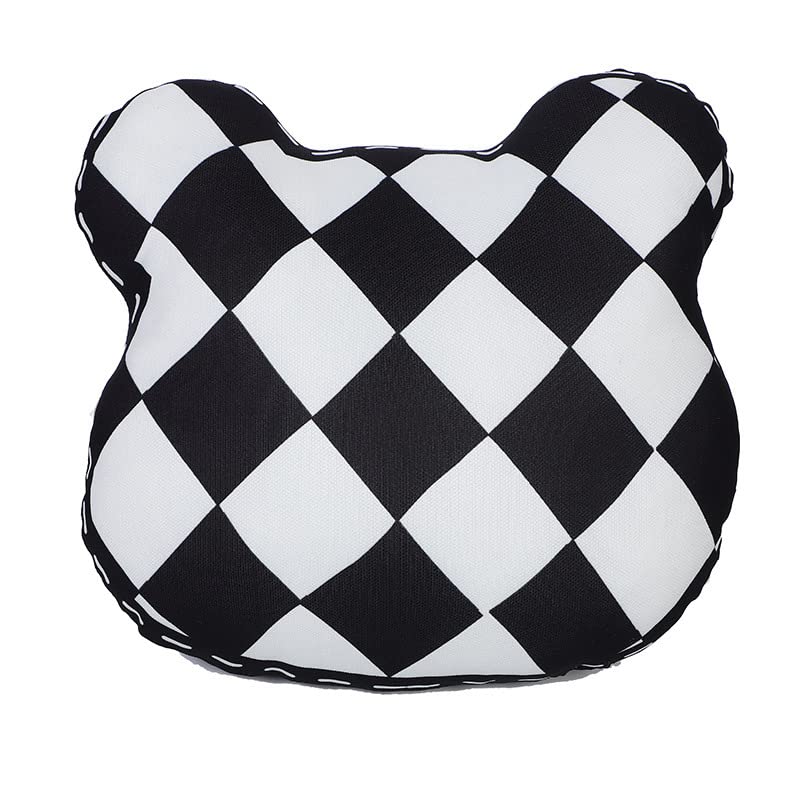 Breathable Cartoon Bear Ice Silk Car Cushion - Summer Car Seat Lumbar Support Pillow for Comfort & Style | Perfect for Long Drives & Hot Weather