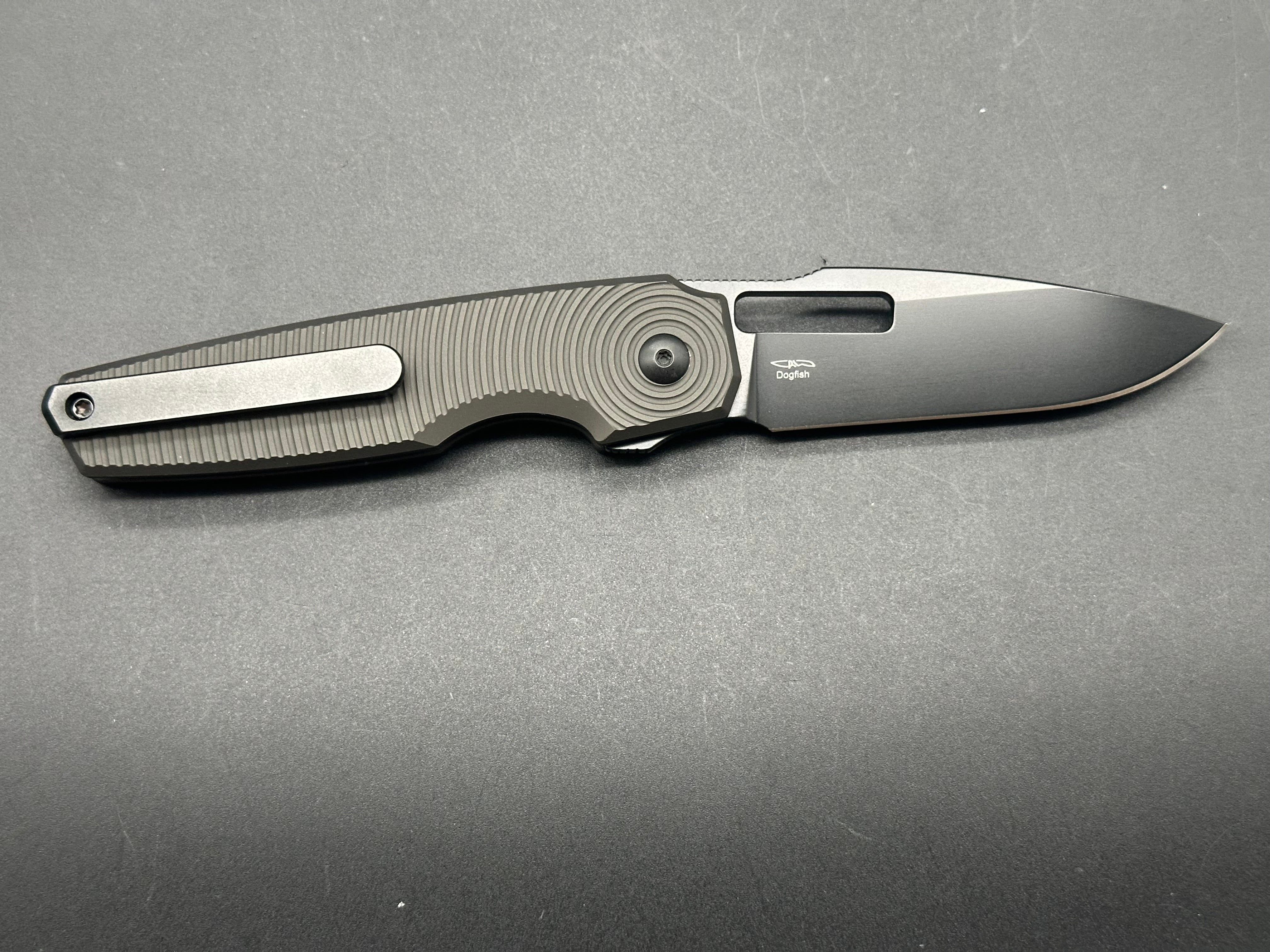 Kizer Dogfish Button Lock Folding Knife - 3.1