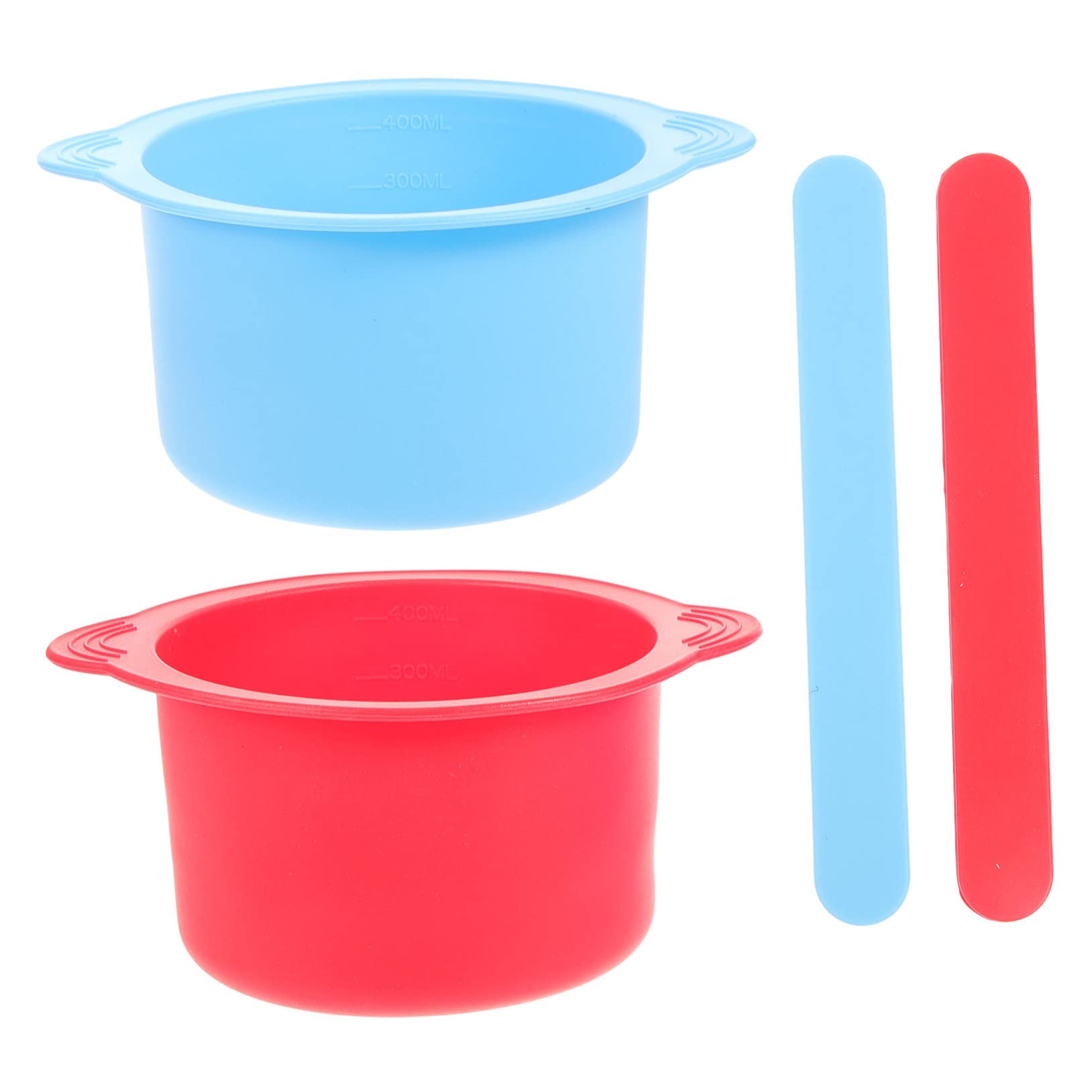 FRCOLOR Wax Warmer Replacement Bowl Set - Non-Stick Silicone Wax Melting Bowl with Stirring Stick for Hair Removal & Smooth Skin | Perfect for Home Waxing, Salon Use & DIY Beauty Treatments