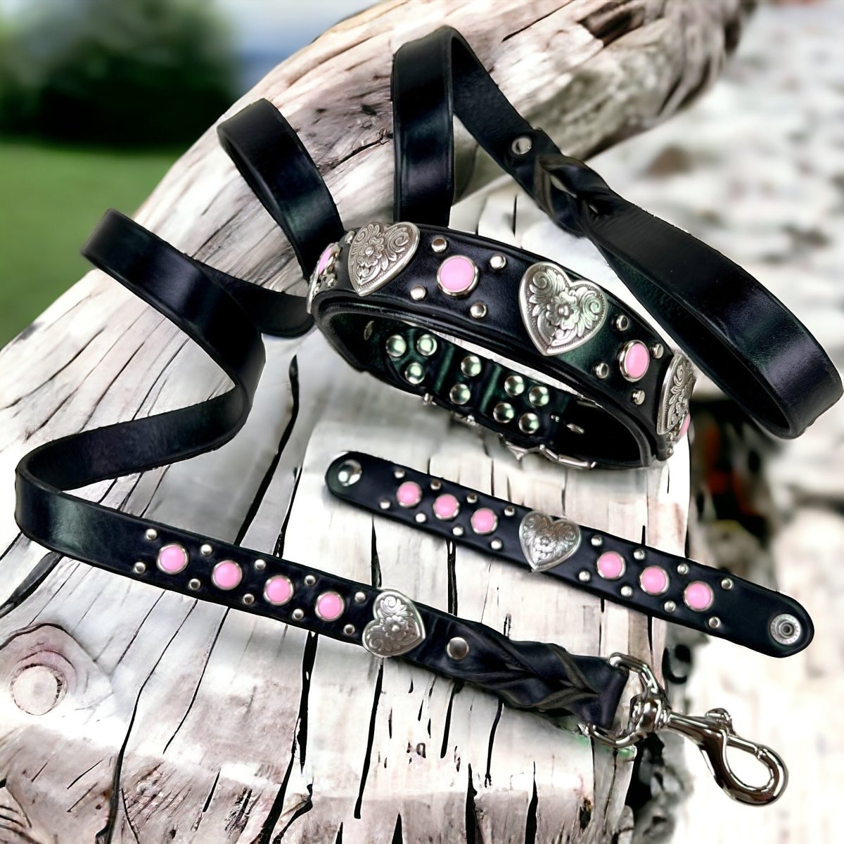 Premium Genuine Leather Dog Collar - Milan Style Adjustable Pet Collar for Small Medium Large Dogs - Perfect for Daily Walks, Training & Fashion Accessories