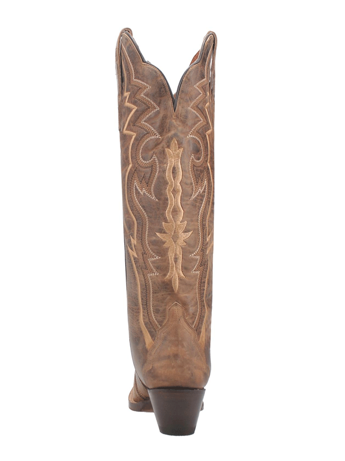 Dan Post DP4275 Women's Silvie Leather Boots - Brown Western Cowgirl Boots for Country Dancing & Casual Wear