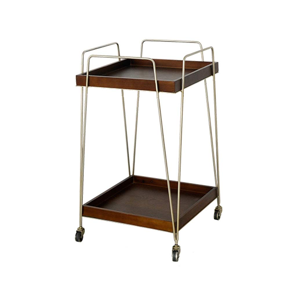 LYRWISHJD Vegetable Storage Rack, Display Cabinet & Kitchen Side Table - Multi-Functional Tea Trolley, Mini Bar Cart, Home Bar Sideboard for Kitchen Organization & Entertaining | Perfect for Small Spaces, Apartment Living & Hosting Gatherings