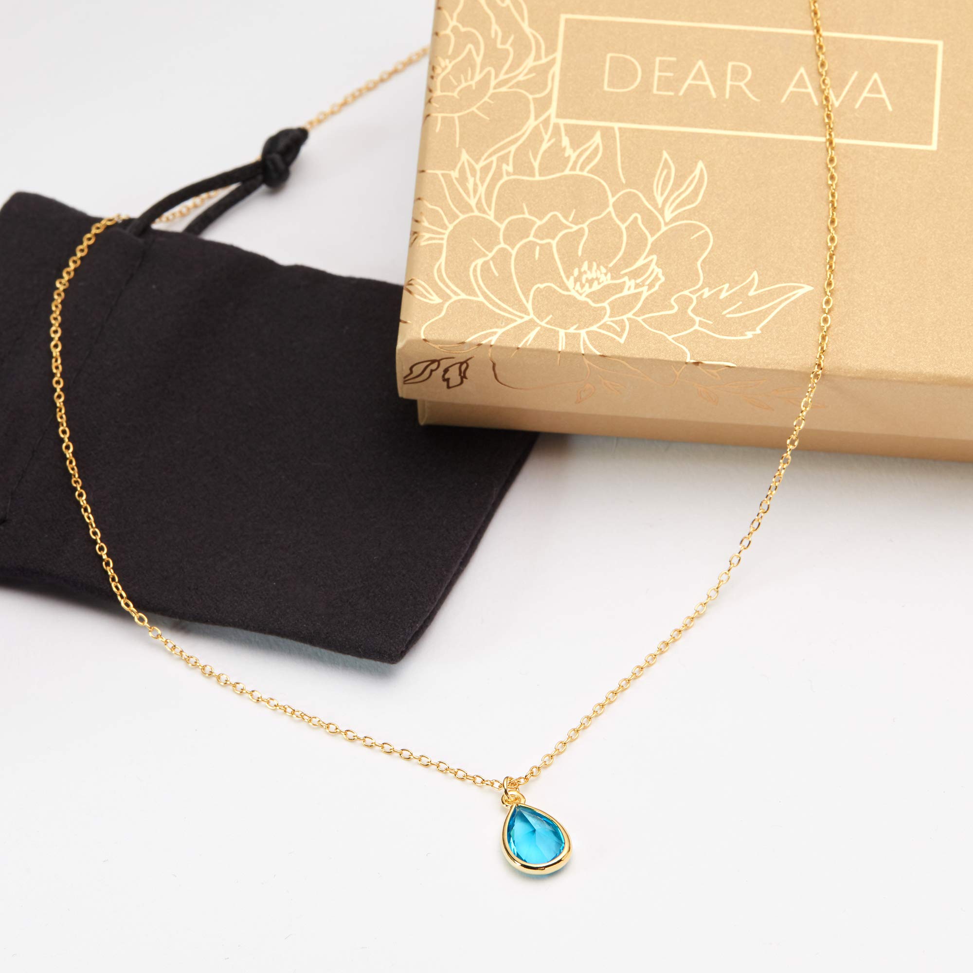 Dear Ava Infinity Birthday Necklace for Women - Sterling Silver Jewelry Gift Set with Heartfelt Card | Perfect Birthday Present for Her, Girlfriend, Wife or Daughter | Elegant Pendant Necklace for Anniversary, Valentine's Day & Special Occasions | 2023 Collection