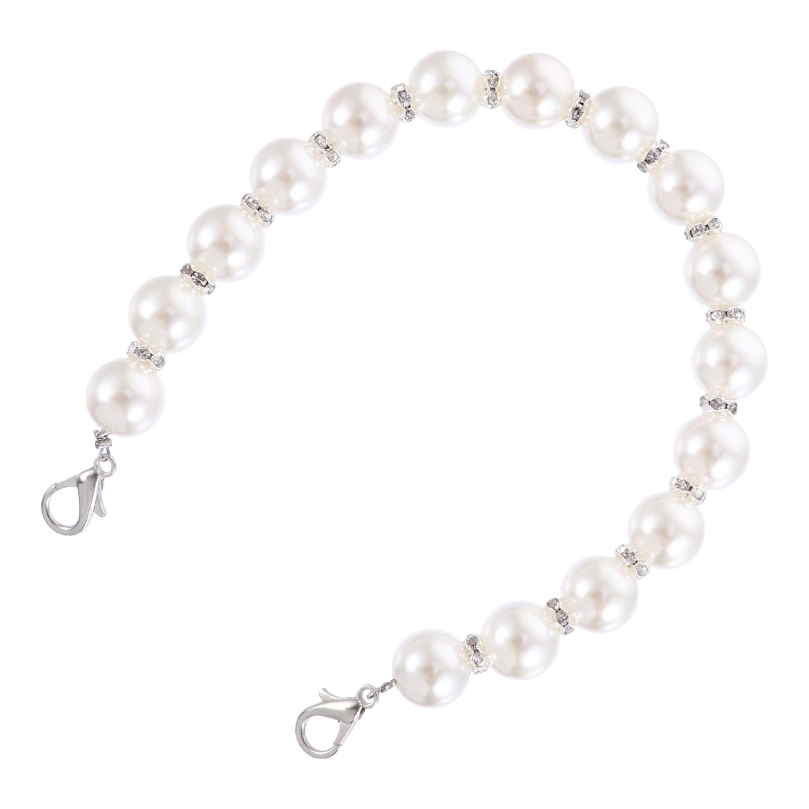 Pearl Purse Strap - Elegant Pearl Chain Bag Handle for DIY Handbag Accessories | Perfect for Evening Bags, Clutches & Crossbody Purse Styling