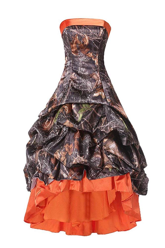 Elegant Ci-ONE High-Low Prom Dresses | Camo Wedding & Homecoming Gowns | Short Bridesmaid Dresses for Formal Events & Special Occasions
