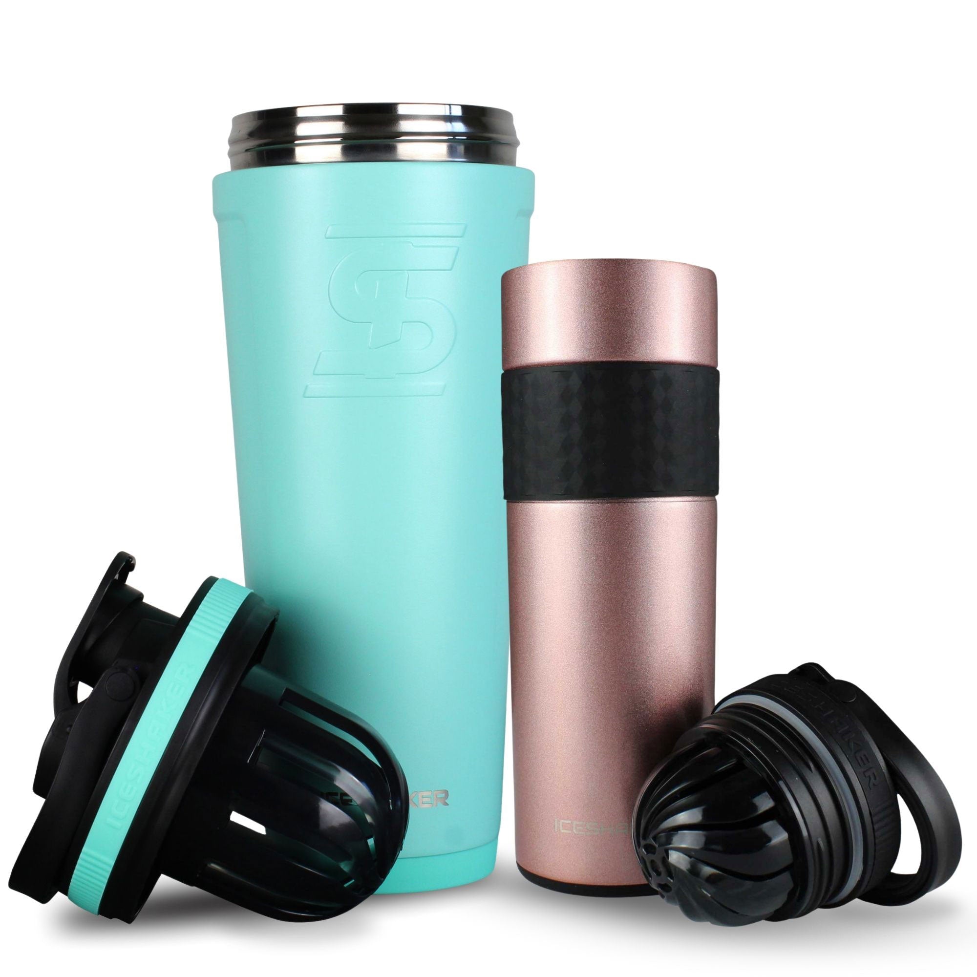 Premium His & Her Protein Shaker Bottle Set - 20oz Leak-Proof Mixing Cups for Gym, Workouts & Post-Training Recovery - BPA-Free Fitness Accessories for Couples