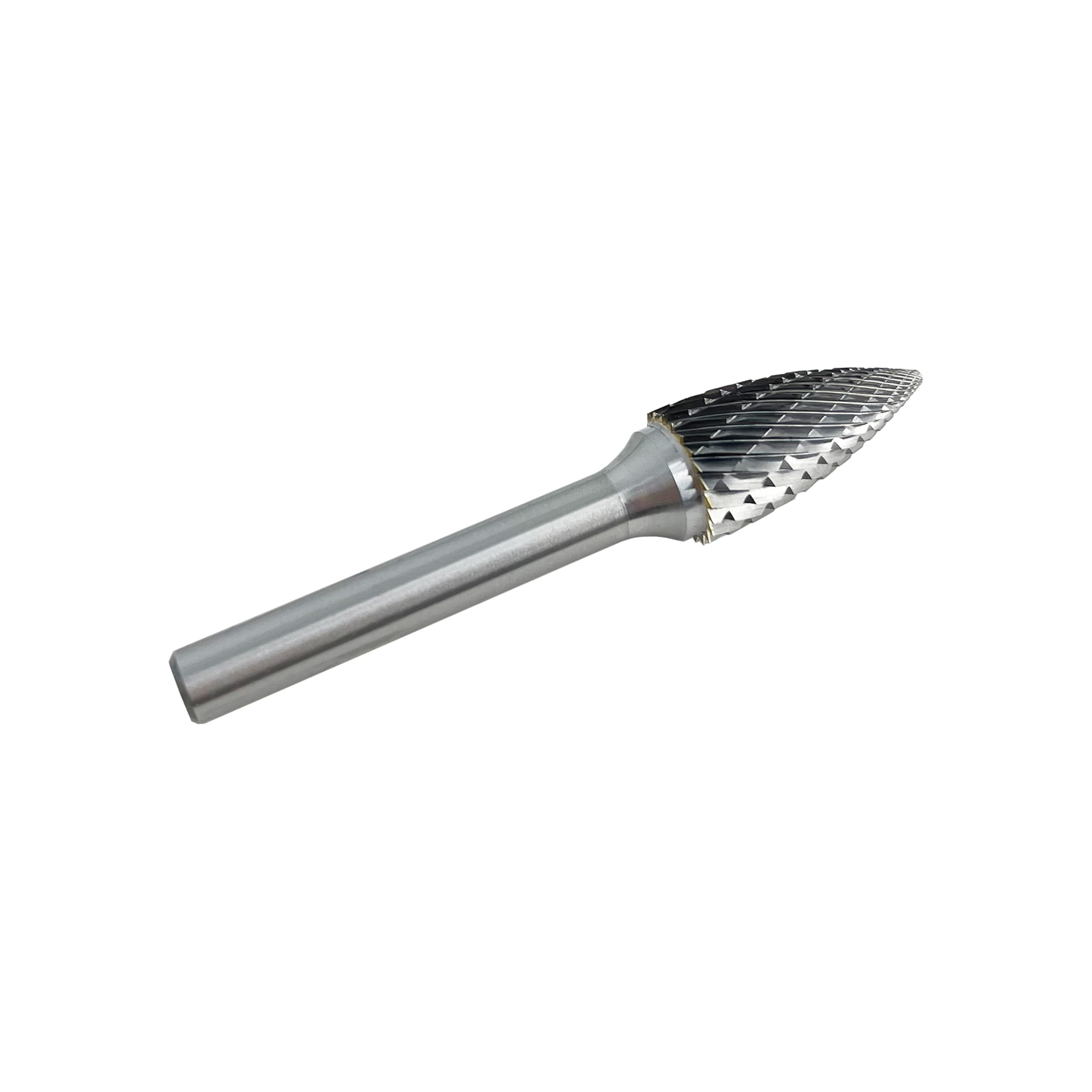 SG-5 Double Cut Tungsten Carbide Tree Shaped Rotary Burr - 1/4