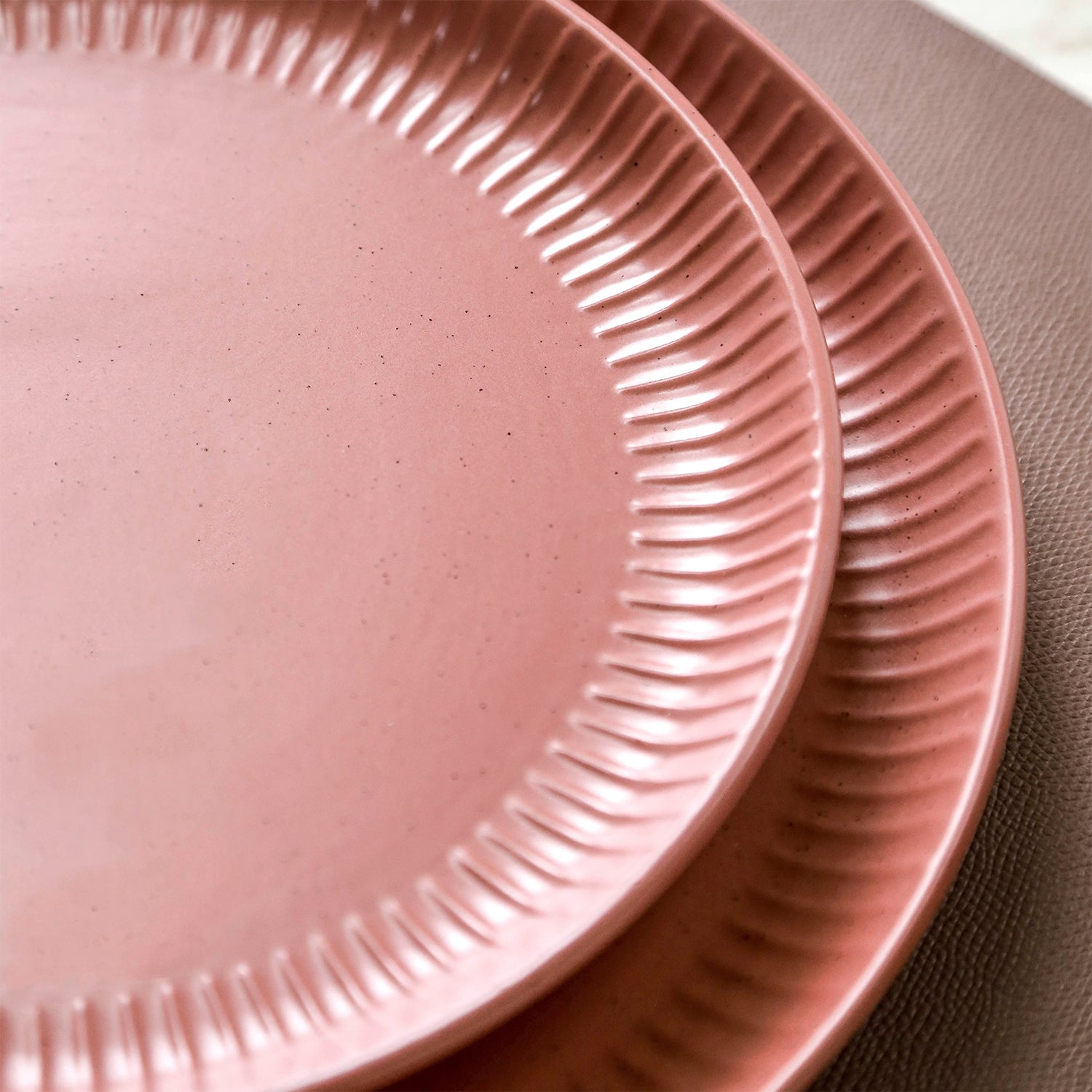 Logan Stoneware Dinnerware Set - 16-Piece Terracotta Dinnerware for Everyday Use | Microwave & Dishwasher Safe | Perfect for Family Dinners & Entertaining Guests