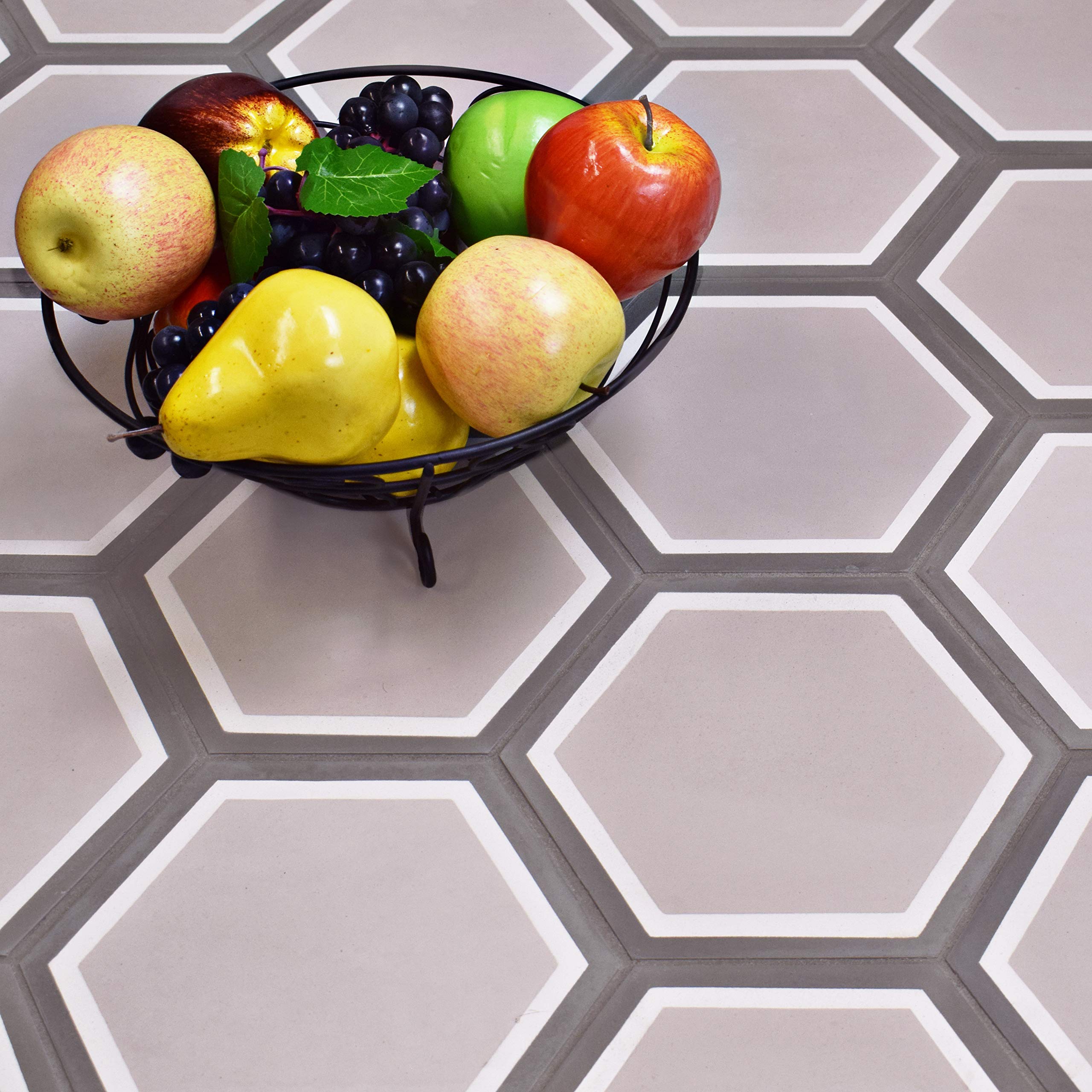 Merola Tile Cemento Hex Holland Channel 7-7/8