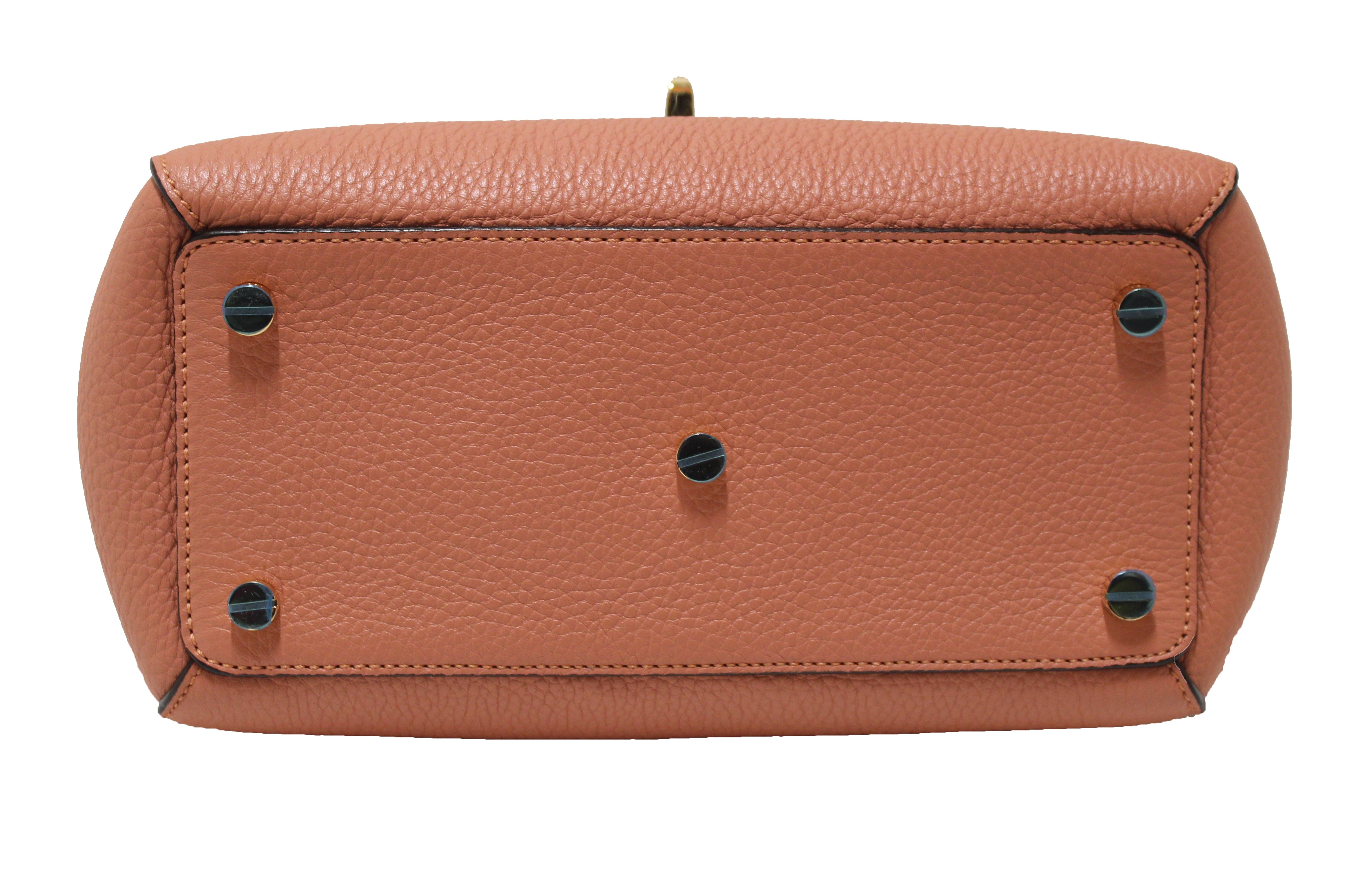 Authentic Bally Pink Rose Leather Top Handle Bag - Luxury Women's Handbag for Work, Parties & Everyday Use