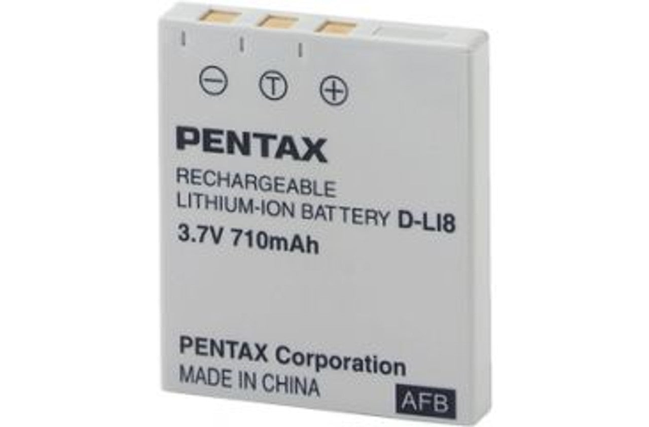 Pentax D-Li8 Lithium-Ion Rechargeable Battery for DSLR Cameras - Perfect for Travel, Photography & Professional Use