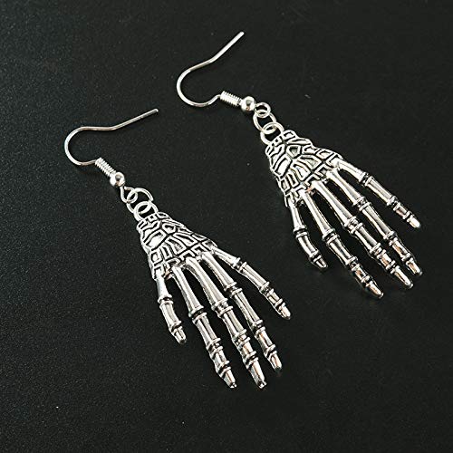 Spooky Halloween Spider Earrings for Women - Gothic Skeleton Hand Stud Earrings - 2 Pairs Set - Perfect for Halloween Costumes, Cosplay, and Gothic Fashion Accessories