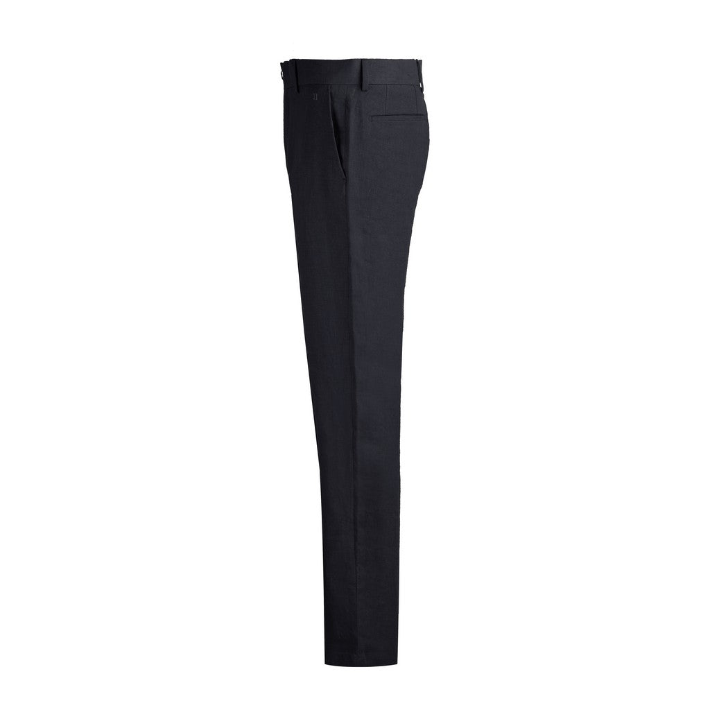 HENRY Linen Tailored Chino Pants for Men - Navy Blue Slim Fit Casual Trousers | Perfect for Office Wear, Summer Outfits & Smart Casual Occasions