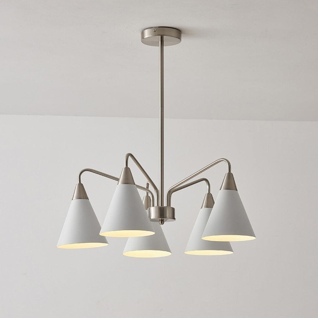 Elegant Fashion Cono Chandelier - Modern Crystal Ceiling Light Fixture for Dining Room, Bedroom, and Living Room Decor