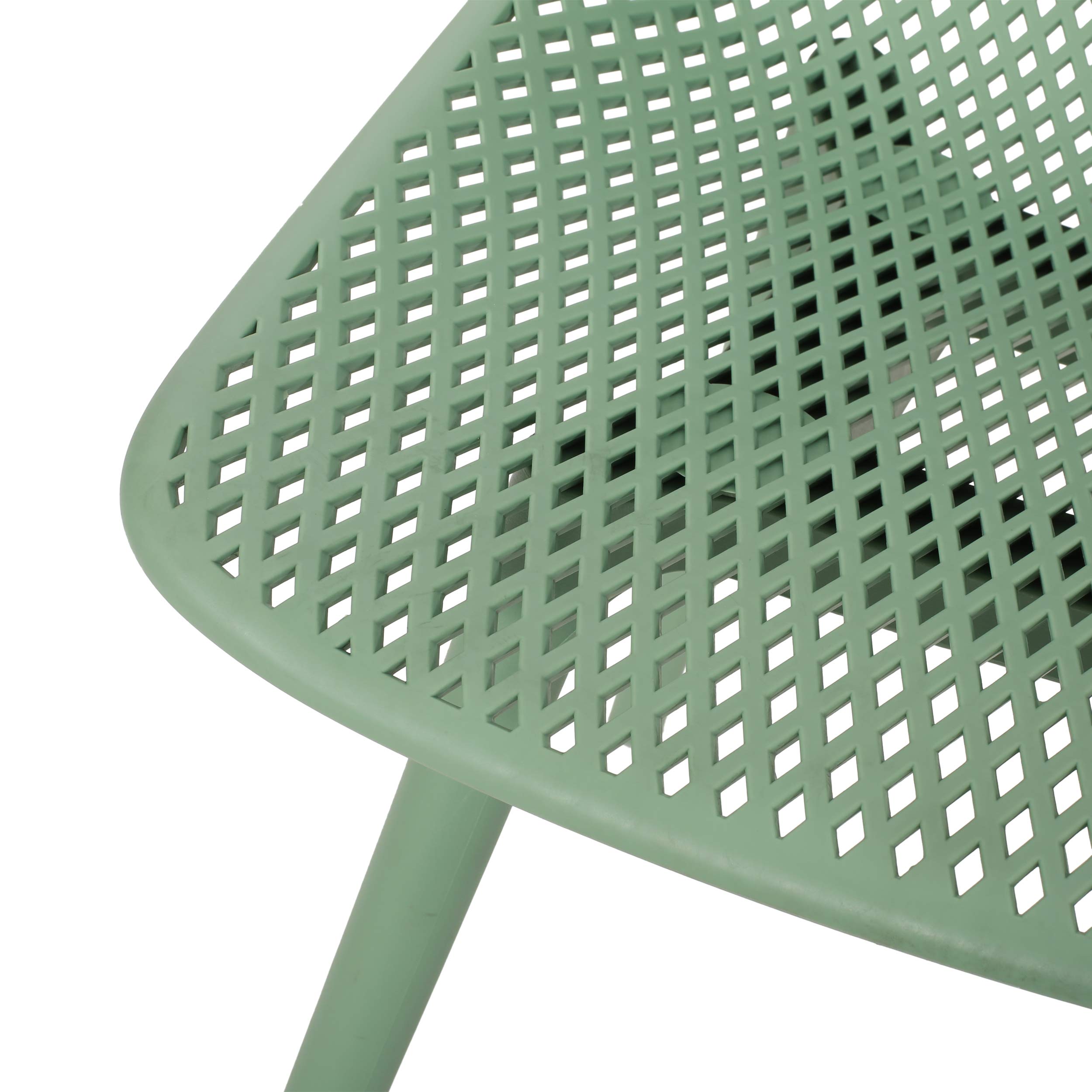 Christopher Knight Home Darleen Outdoor Dining Chairs (Set of 2) - Weather-Resistant Green Patio Furniture for Garden, Poolside, and Backyard Dining