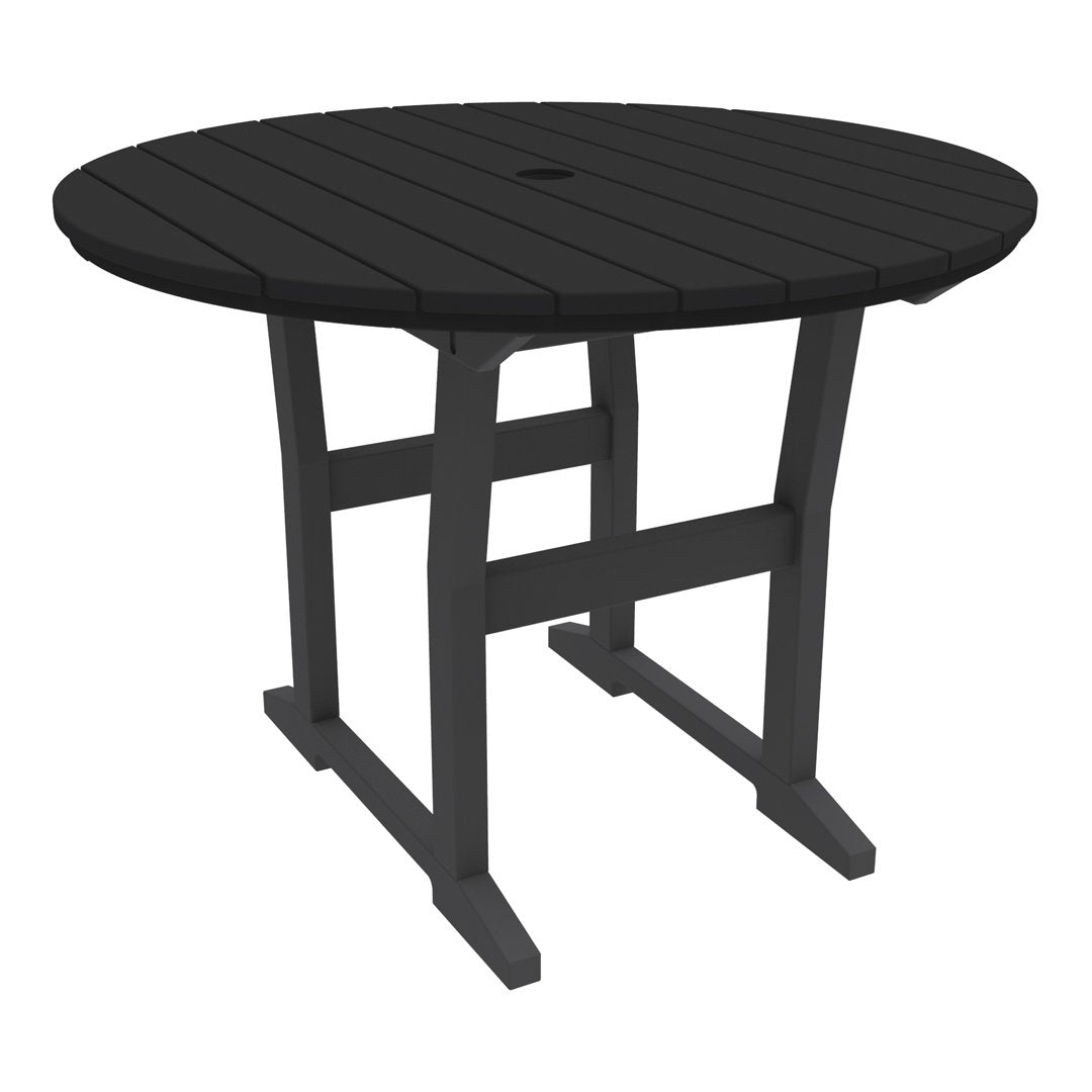 Coastline Cafe Round Dining Table - 36 Inch Modern Kitchen Table for Small Spaces, Breakfast Nook & Apartment - Perfect for Coffee Shops, Restaurants & Home Decor