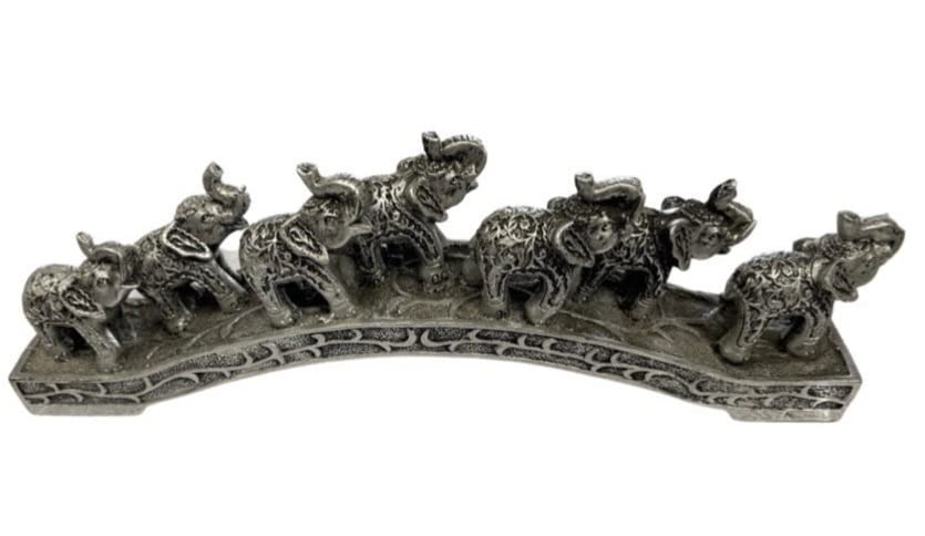Elephant Family Figurine - 7 Piece Set, 11