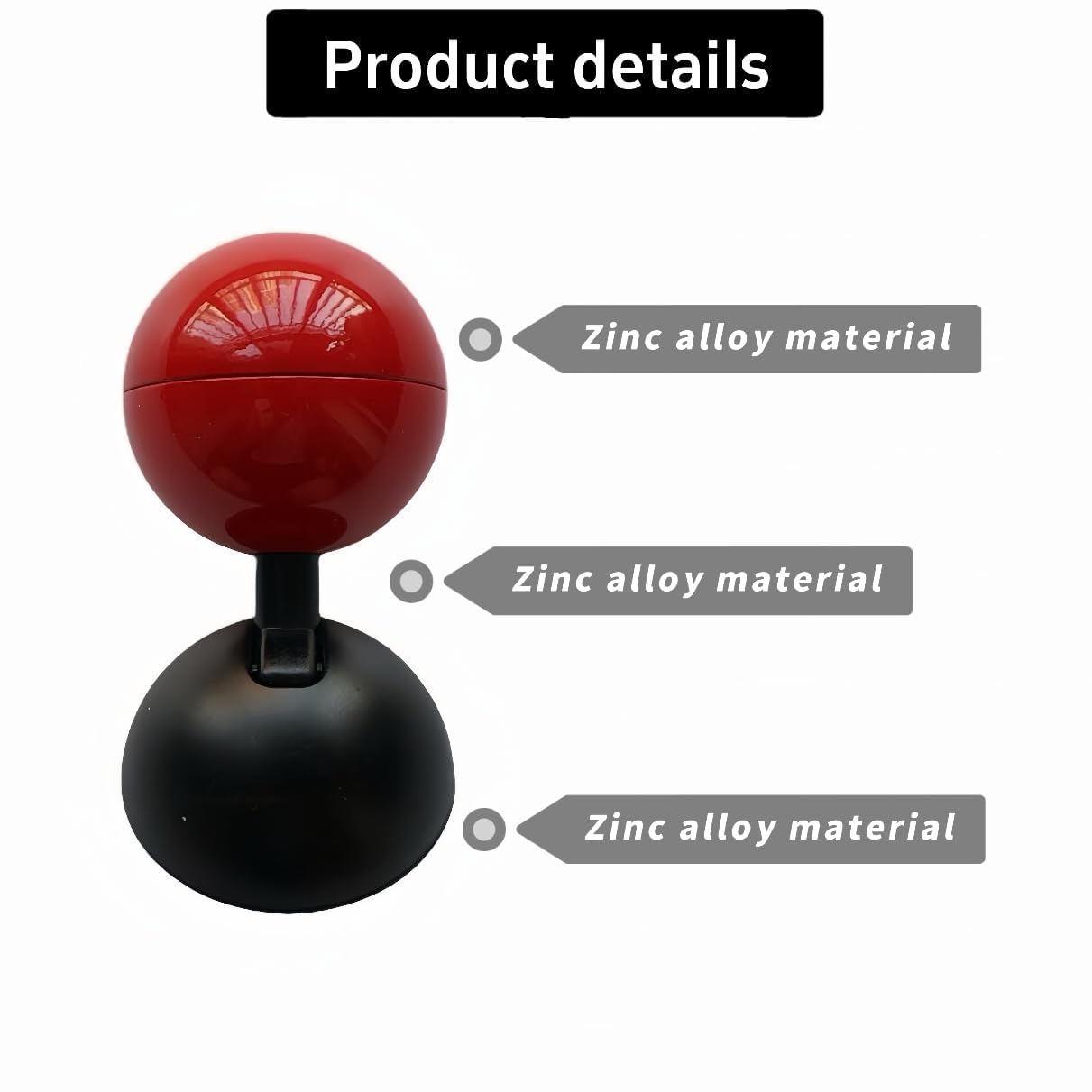 Car Push Start Button - Full Metal Ball-bar One-Touch Engine Starter for Automotive (Red) - Easy DIY Installation
