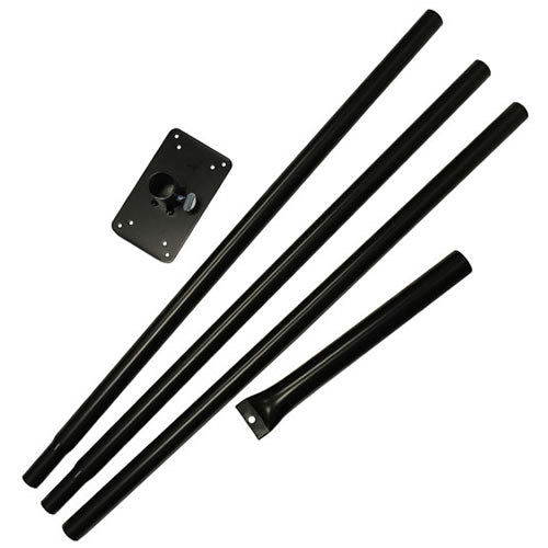 Extra Strong Heavy Duty Sectional Pole - Adjustable Metal Support Rod for Tents, Canopies, and Outdoor Structures - Perfect for Camping, Hiking, and Backyard Use