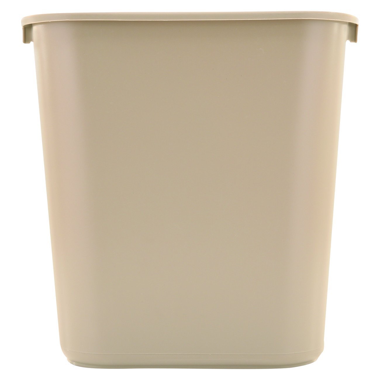 Rubbermaid Commercial Plastic 7-Gallon Trash Can - Heavy Duty Beige Waste Bin for Kitchen, Office, Bathroom (Pack of 2) - Durable & Odor-Resistant Garbage Container for Home & Business Use