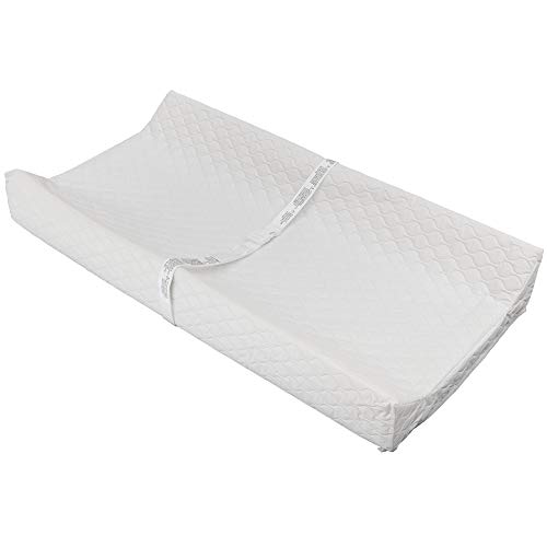 Waterproof Baby Changing Pad for Infants - ComforPedic Memory Foam Changing Mat by Beautyrest, White | Portable Diaper Station for Nursery, Travel & On-the-Go Parents