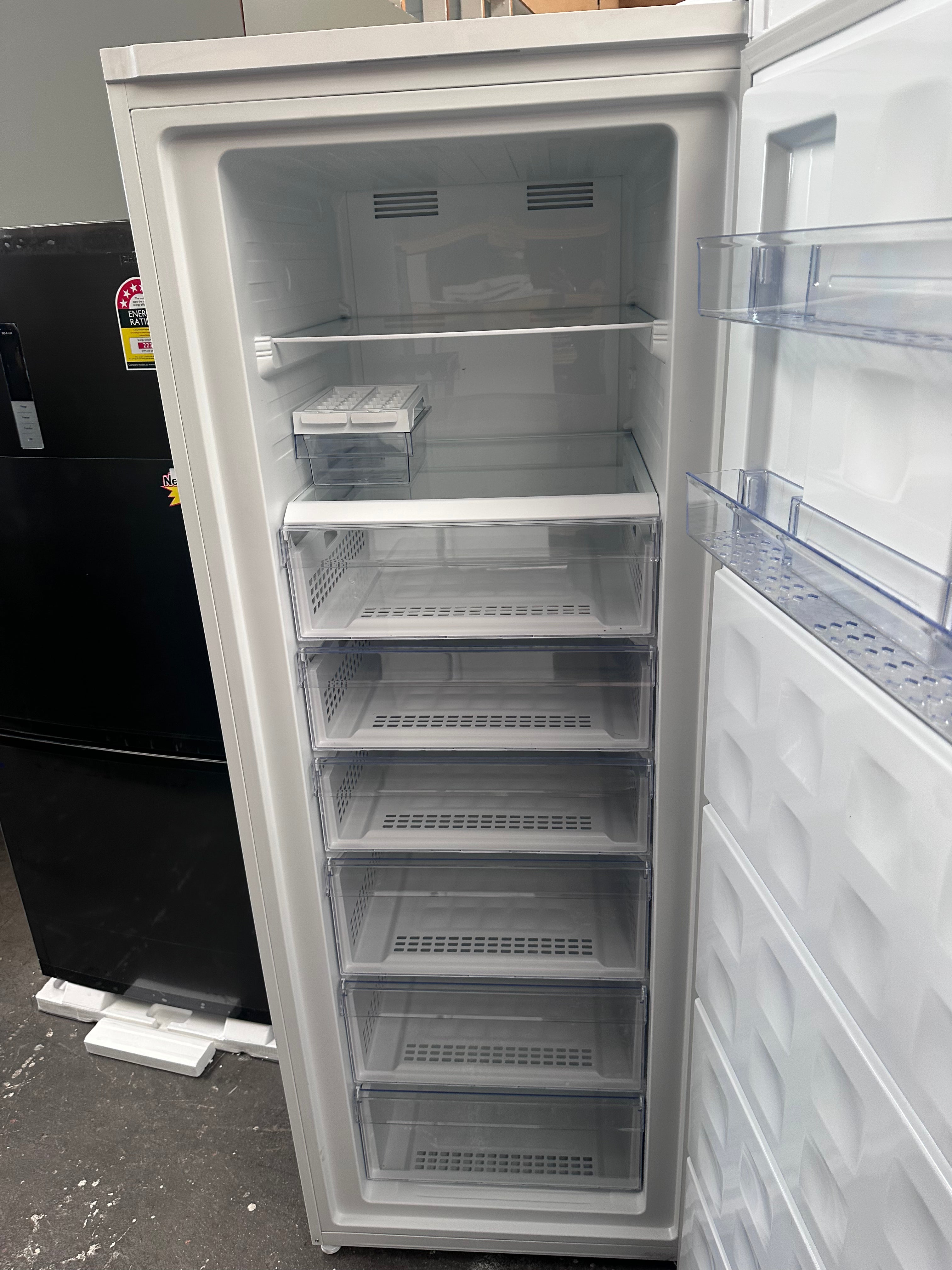Beko 404L Frost Free Upright Freezer - Energy Efficient European Made Appliance (BVF404W) with 12 Month Warranty - Perfect for Home, Restaurant & Commercial Kitchen Storage