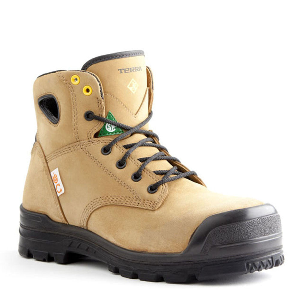 Terra Baron Unisex 6-Inch Waterproof Composite Toe Work Boot 2924B - Durable Safety Shoes for Construction, Warehouse & Outdoor Work