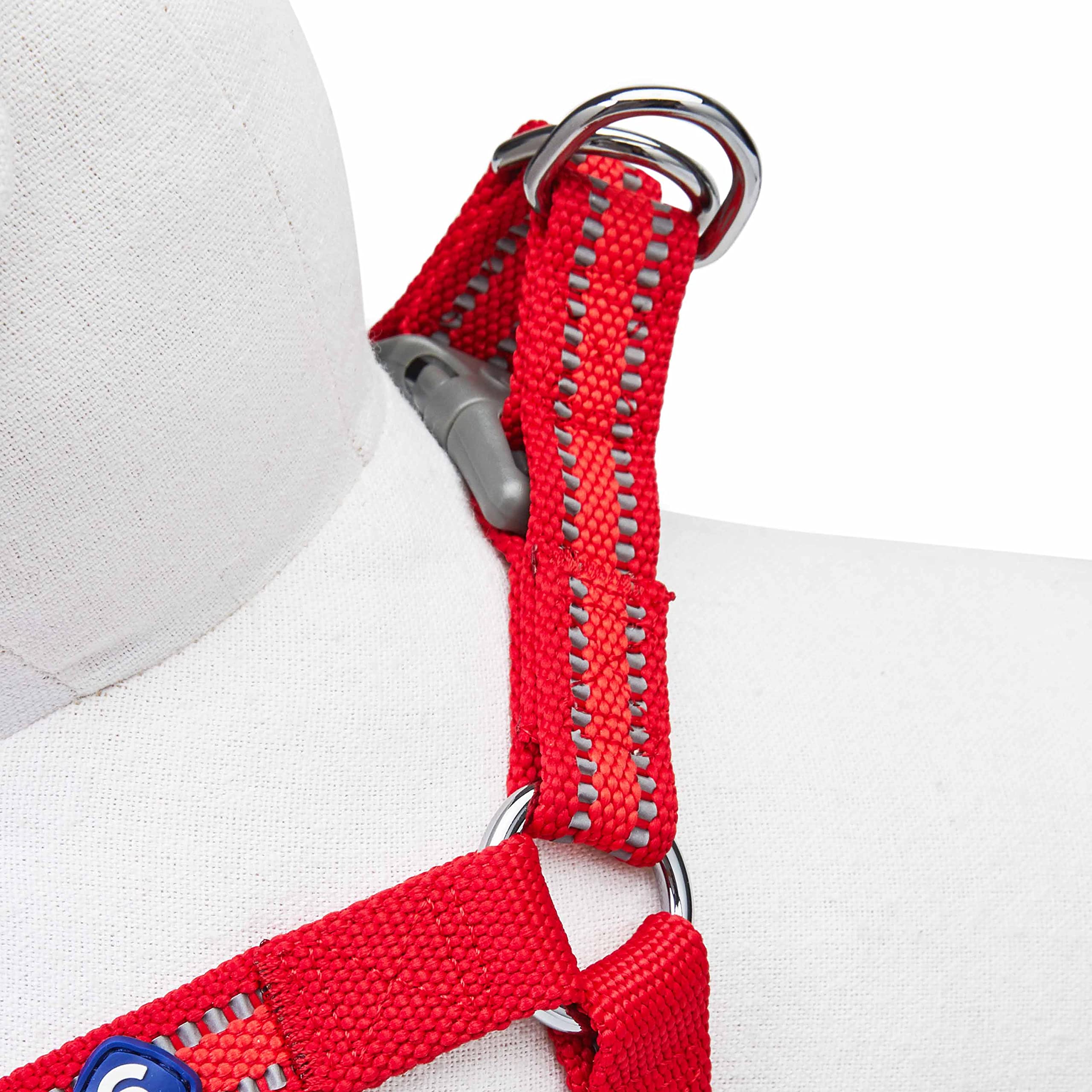 Blueberry Pet Essentials Step-in Reflective Dog Harness - Adjustable Small Dog Vest (16.5