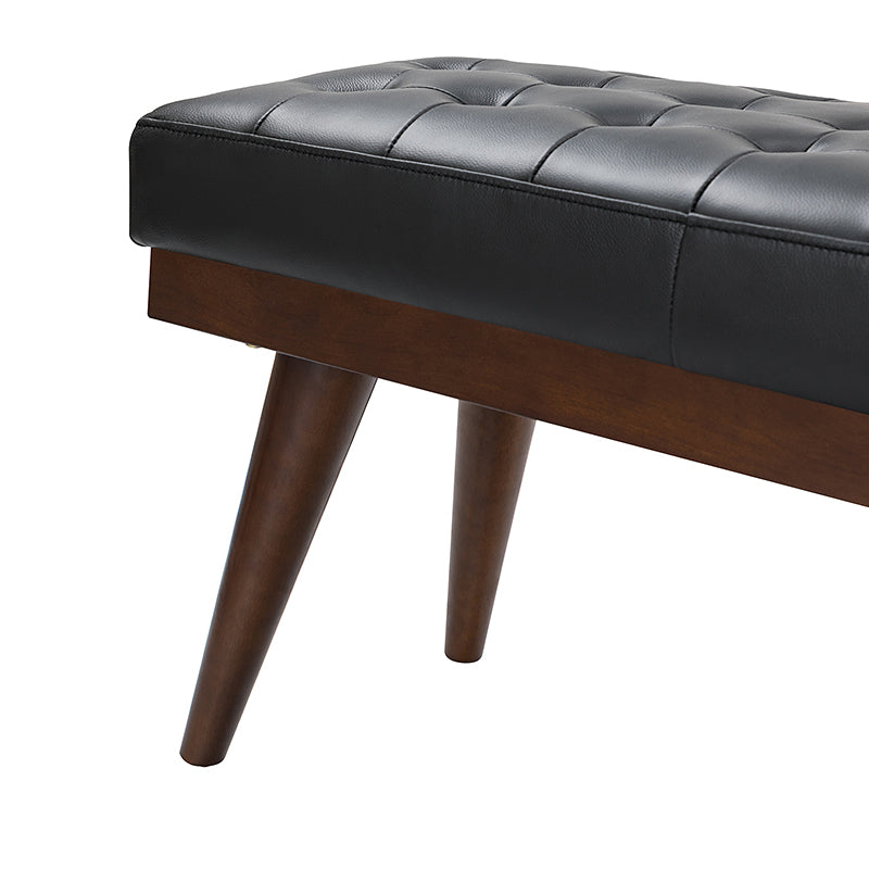 Emilio Mid Century Modern Multifunctional Design Bench - Entryway, Living Room & Bedroom Storage Furniture for Home Decor