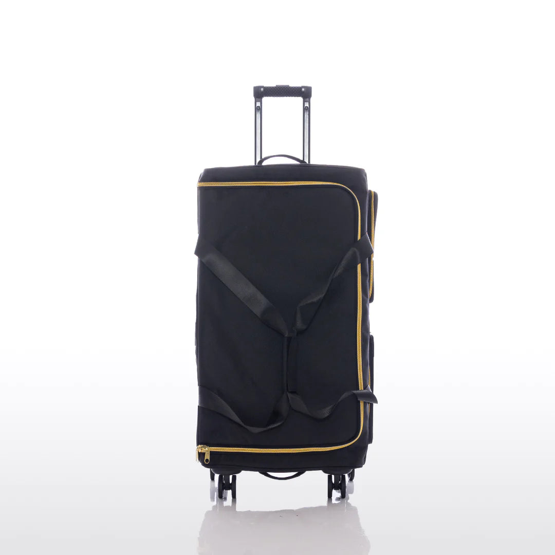 Rac n Roll Large Black Travel Bag with Built-in Storage - Perfect for Gym, Work, and Weekend Getaways