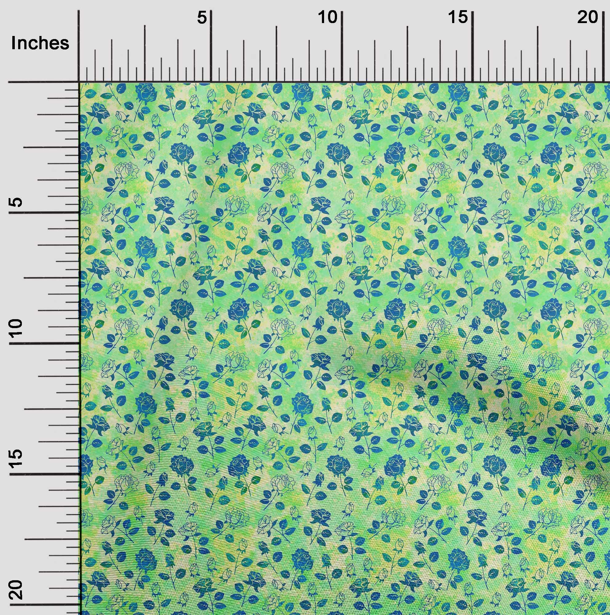 Premium Cotton Silk Mint Green Batik Fabric by The Yard - 42