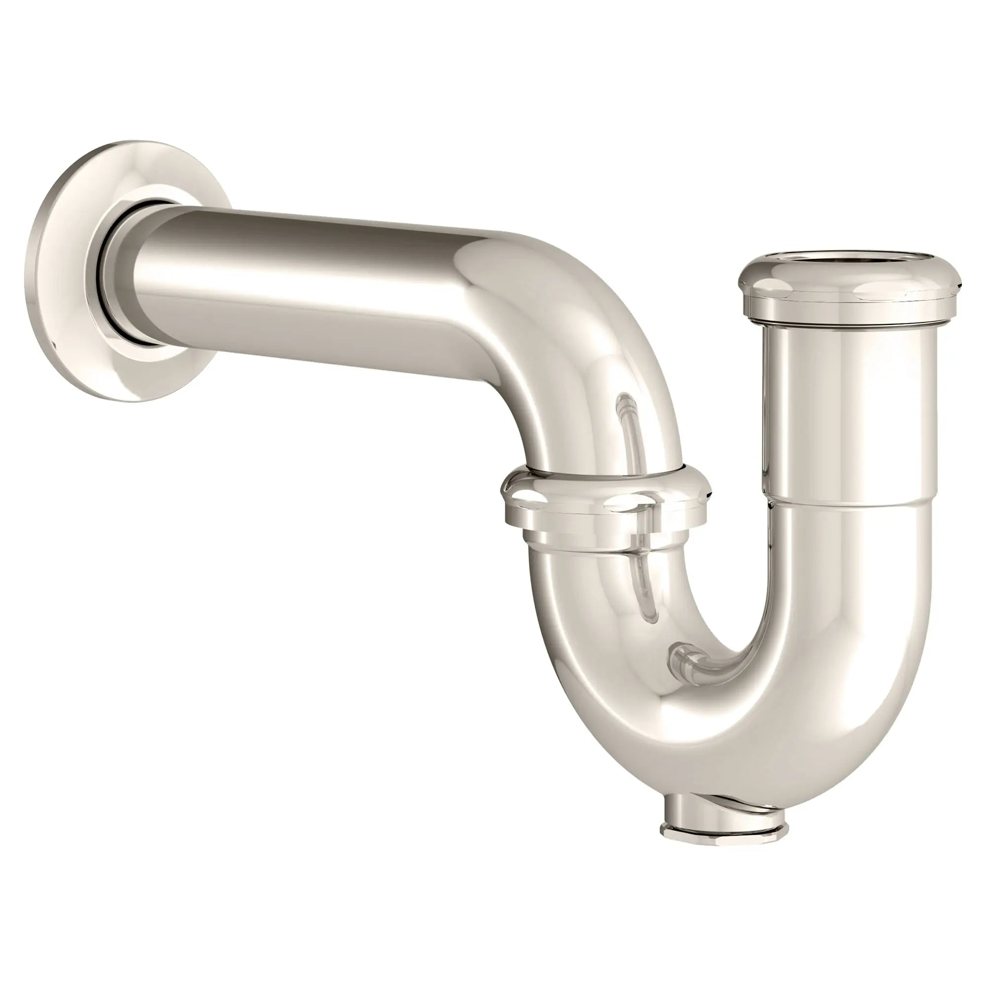 Decorative P Trap for Bathroom Sink - Chrome Plated Brass Drain Pipe with Adjustable Length, Easy Installation - Perfect for Modern Home & Bathroom Renovation