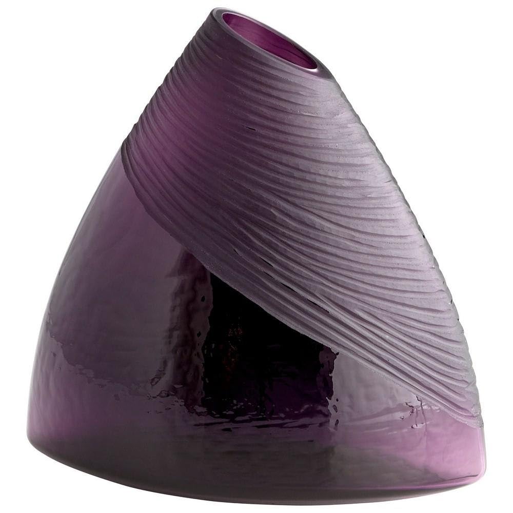 Cyan Design 07336 Small Purple Mount Amethyst Vase - Elegant Home Decor for Living Room, Dining Table & Wedding Centerpieces