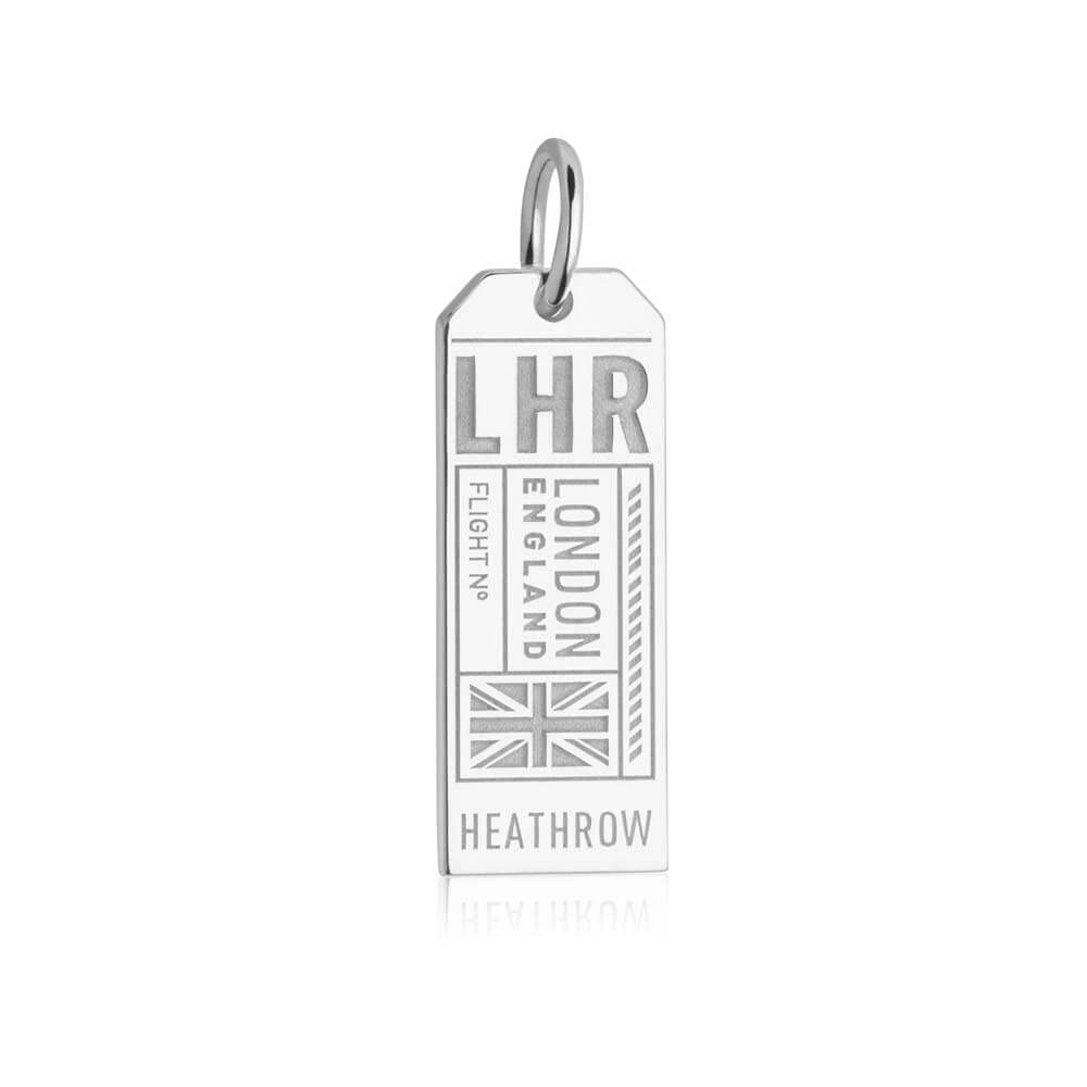 London LHR Luggage Tag Travel Charm - Durable Personalized Baggage ID Tag for Suitcases & Backpacks | Perfect for Airports, Business Trips & Vacation Travel Accessories