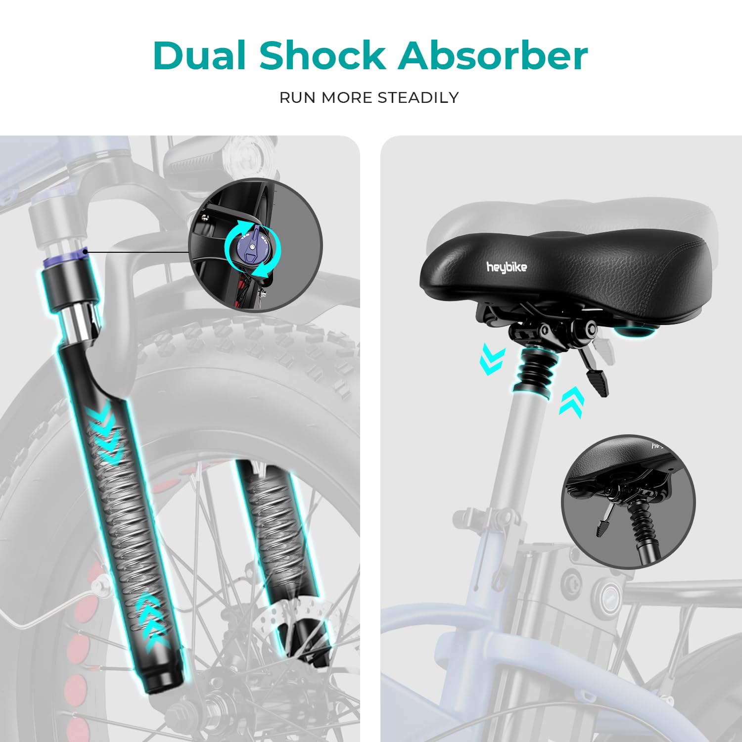 Heybike Mars 1000W Folding Electric Bike - 20