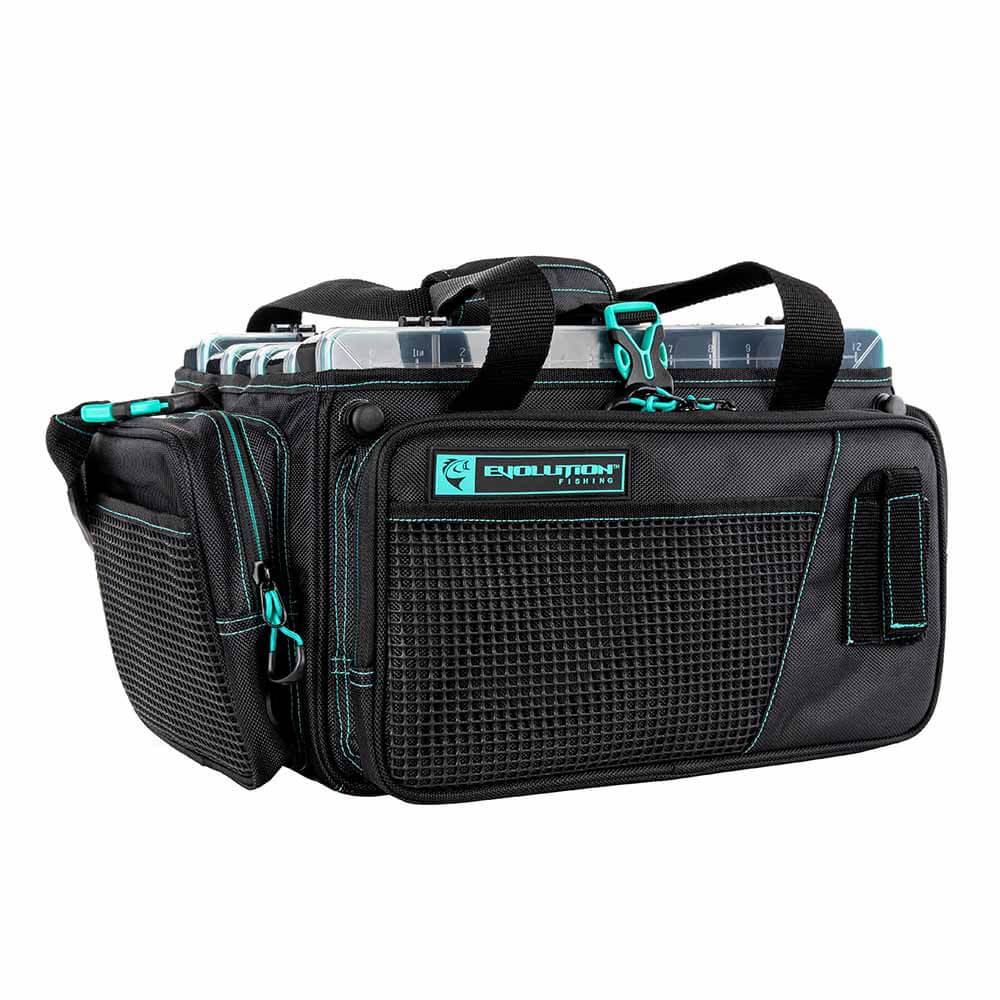 Evolution Outdoor 3700 Horizontal Drift Series Topless Tackle Bag - Premium Fishing Gear for Bass, Walleye & Trout - Perfect for Boat, Kayak & Shore Fishing Adventures