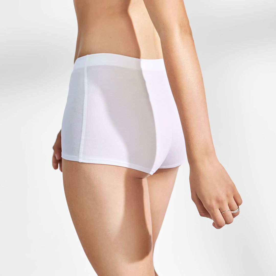 Premium Men's Boxer Briefs - Soft Cotton Underwear for Comfort & Support (White) - Perfect for Daily Wear, Workout & Lounge