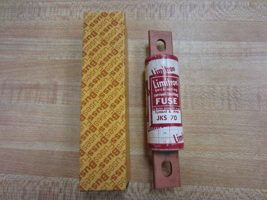 Bussmann JKS-70 70 Amp 600V Class J Fast Acting Fuse - Electrical Circuit Protection for Industrial Equipment & Power Distribution Systems
