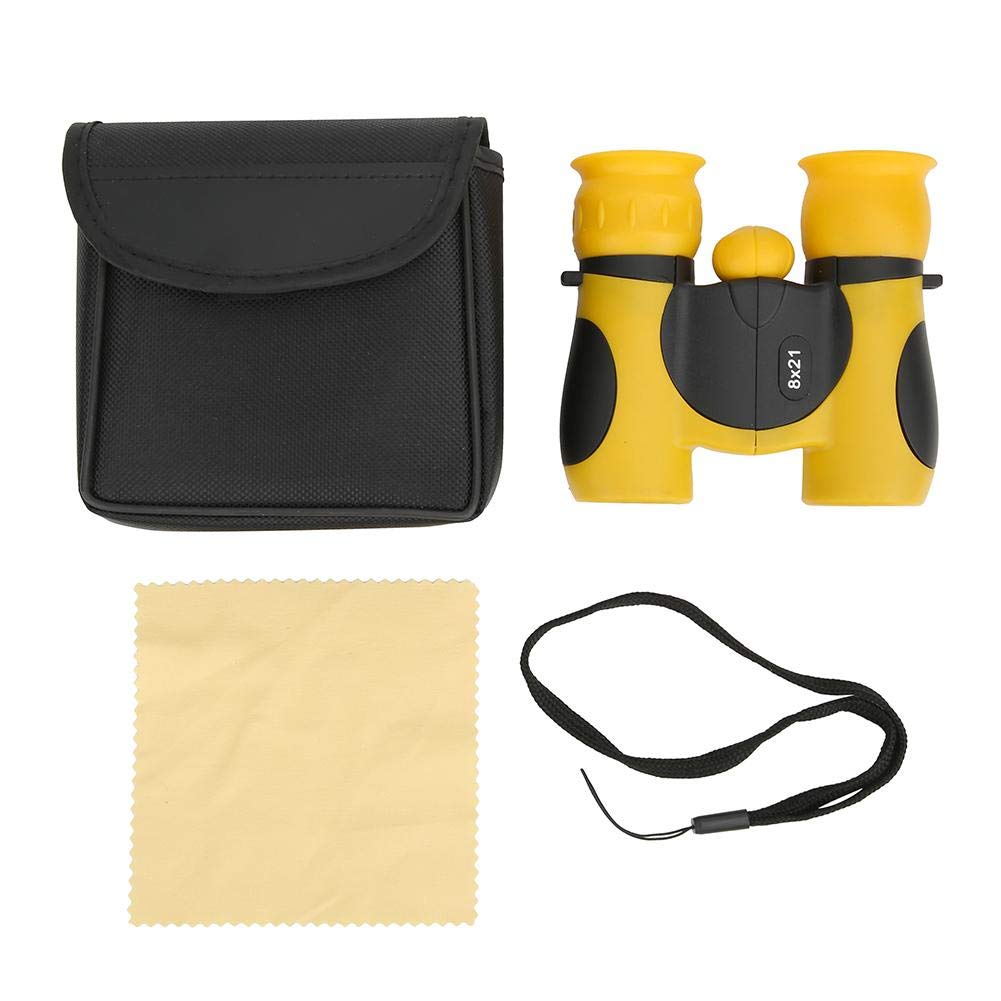 **Mini Binocular Telescope for Kids - Handheld Compact Binoculars, Perfect Gift for Boys & Girls (Yellow) - Ideal for Bird Watching, Camping, and Outdoor Adventures**