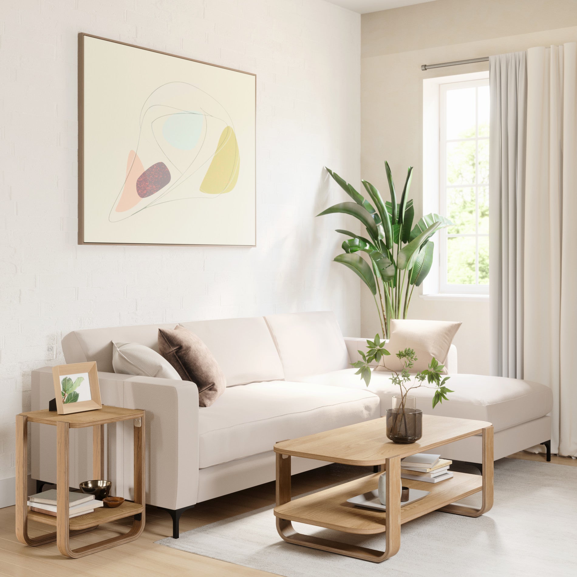 Bellwood Coffee Table - Modern Wooden Living Room Furniture for Home Decor | Perfect for Living Room, Lounge & Office Spaces